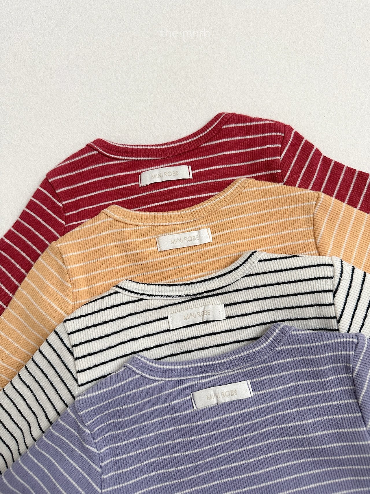 Round striped long sleeve T
