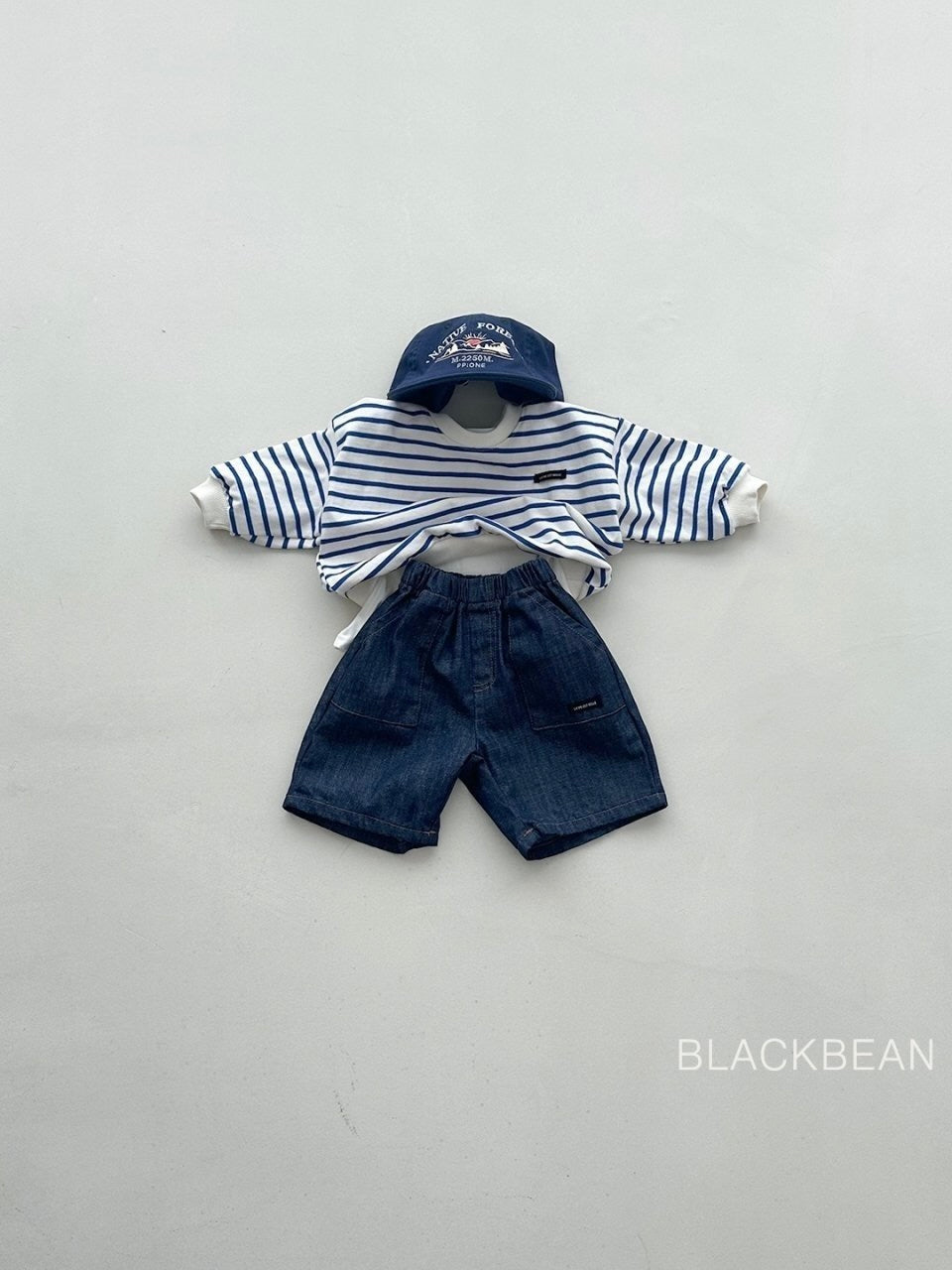 Raw denim pocket jeans