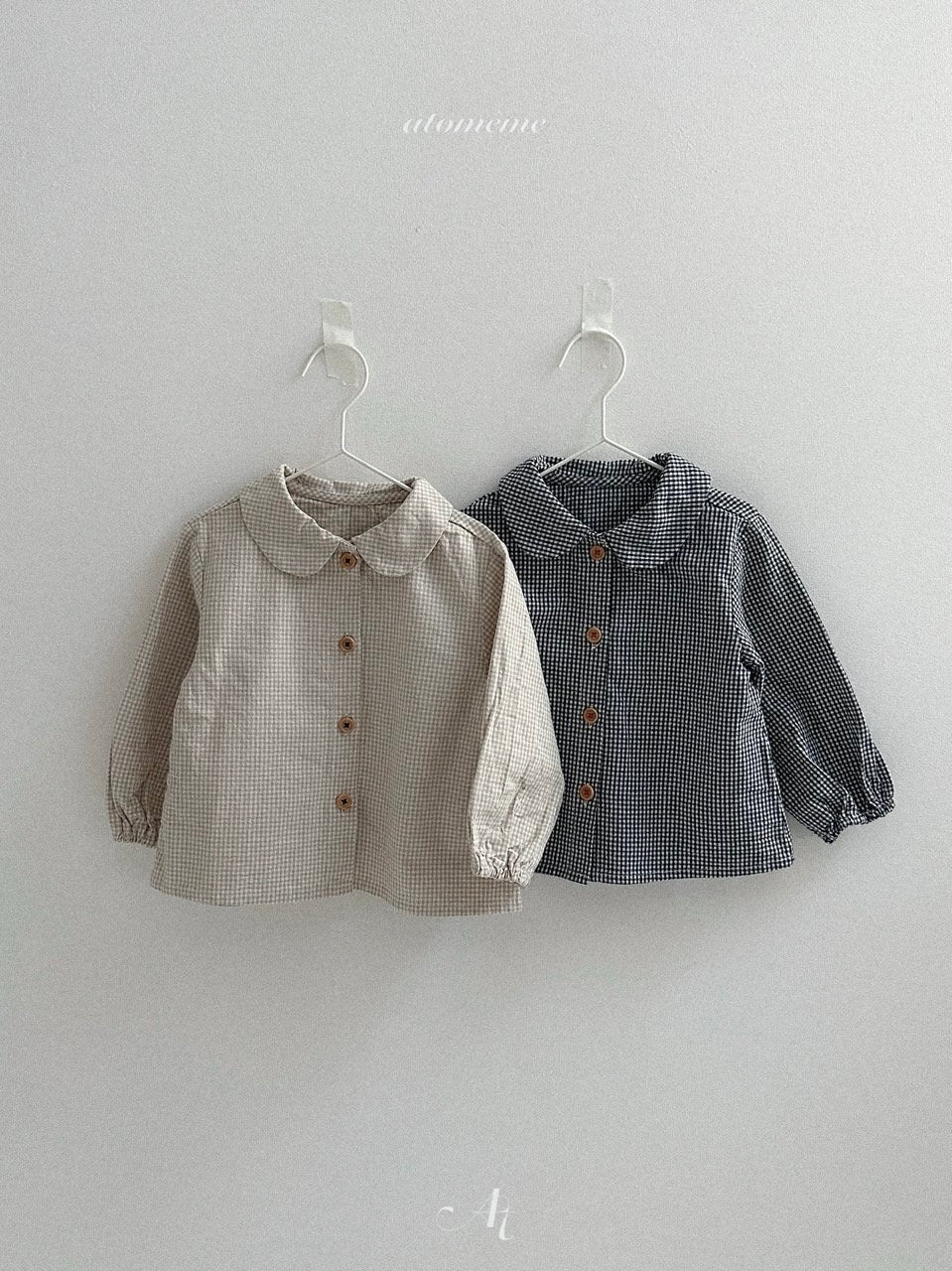 Ini check pattern blouse