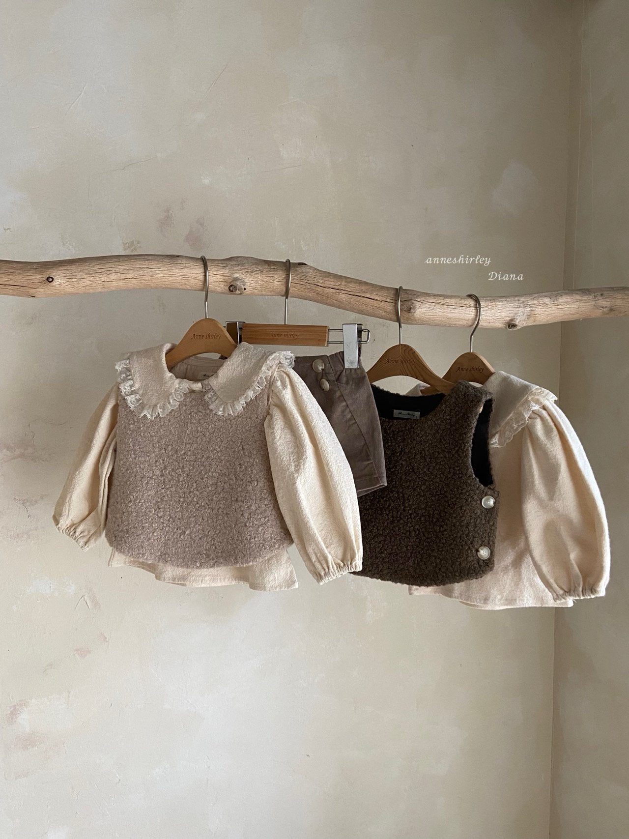 Rosé boa vest
