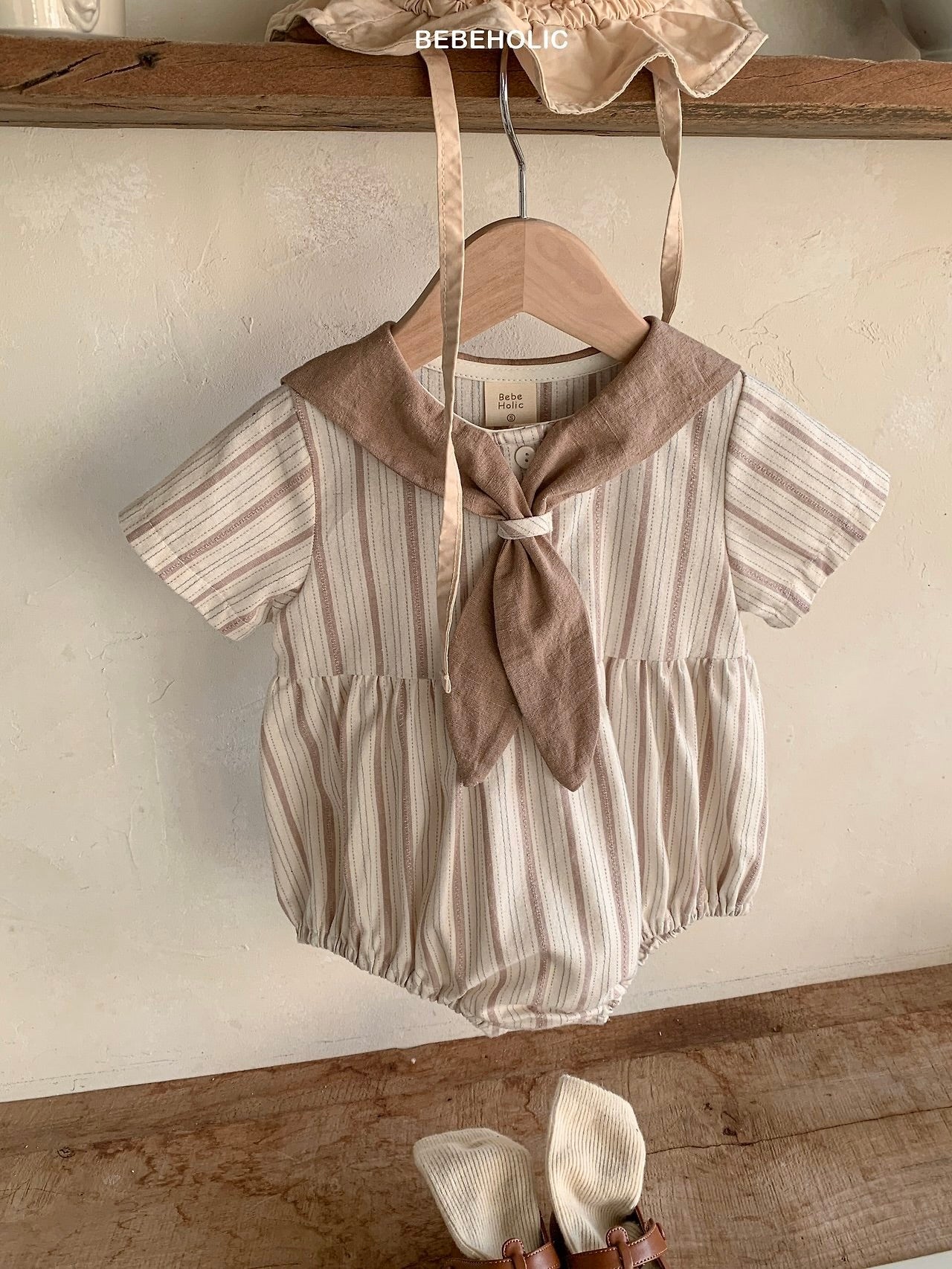 Cozy sailor rompers