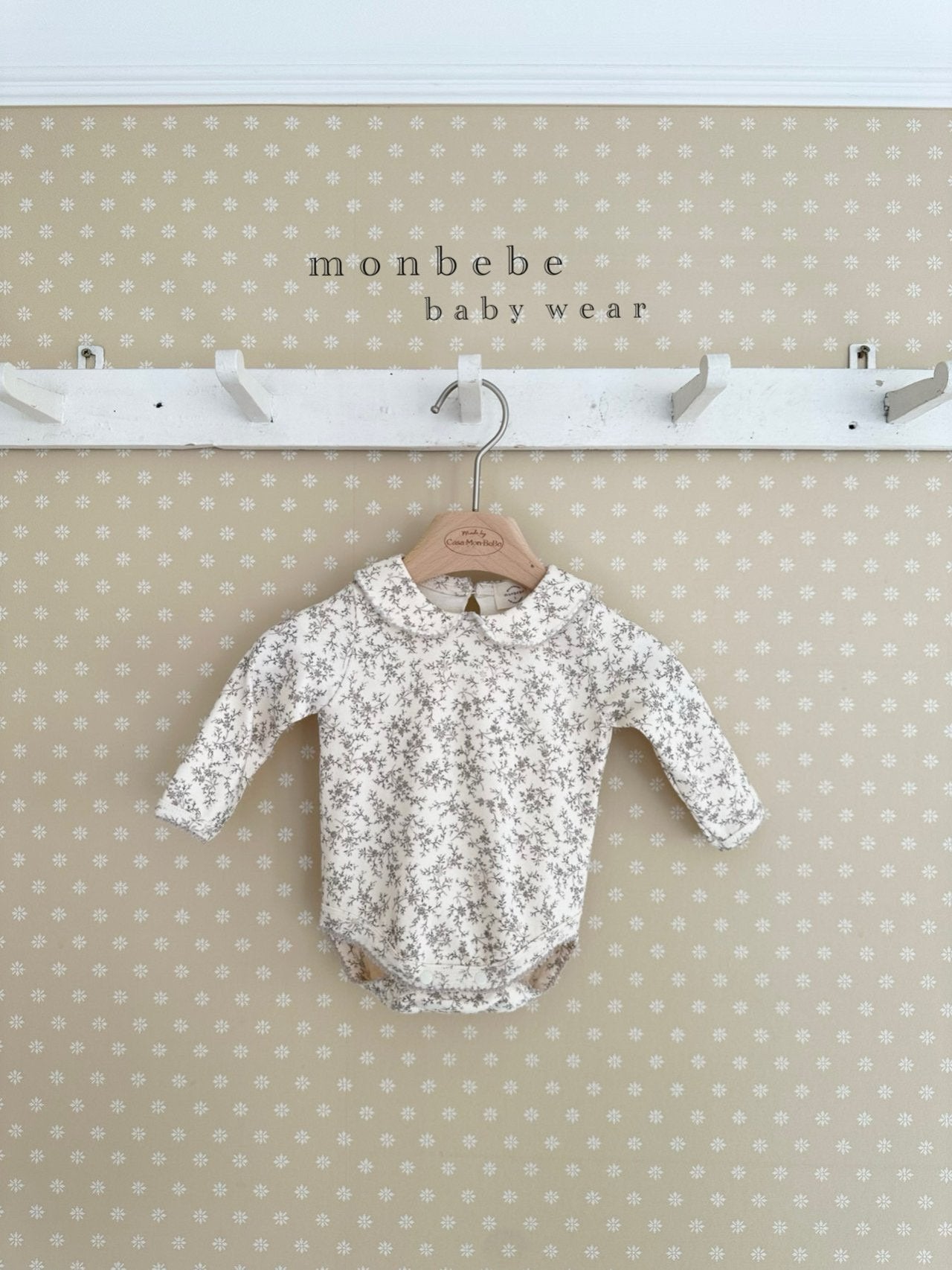 Printed collar rompers