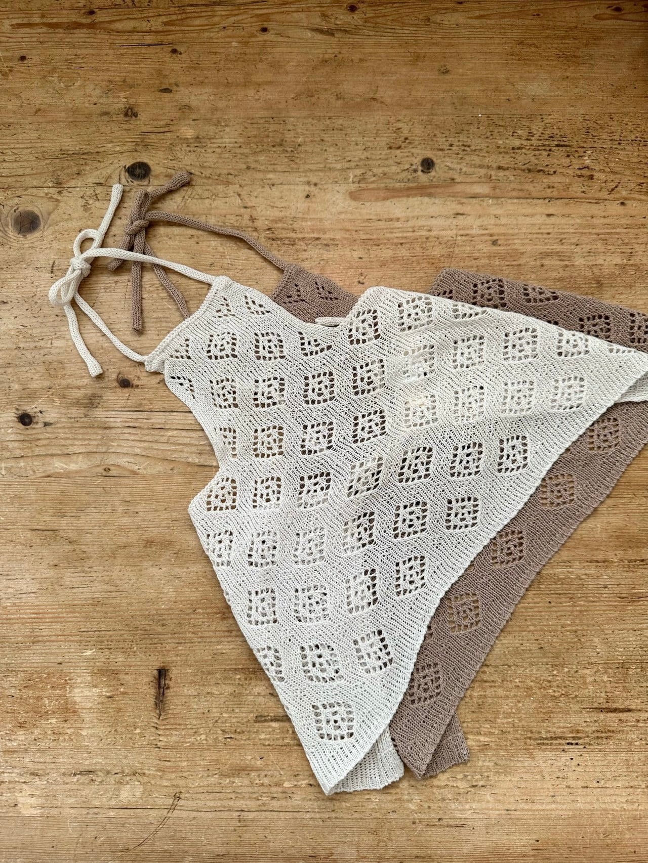 Knit apron