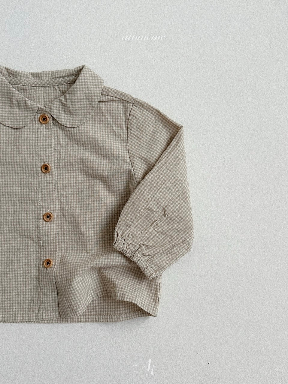 Ini check pattern blouse