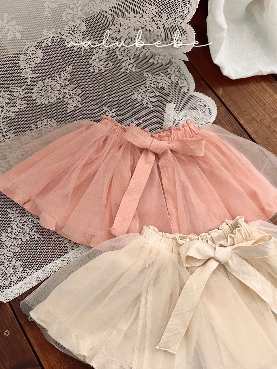 Ribbon tulle skirt bloomer