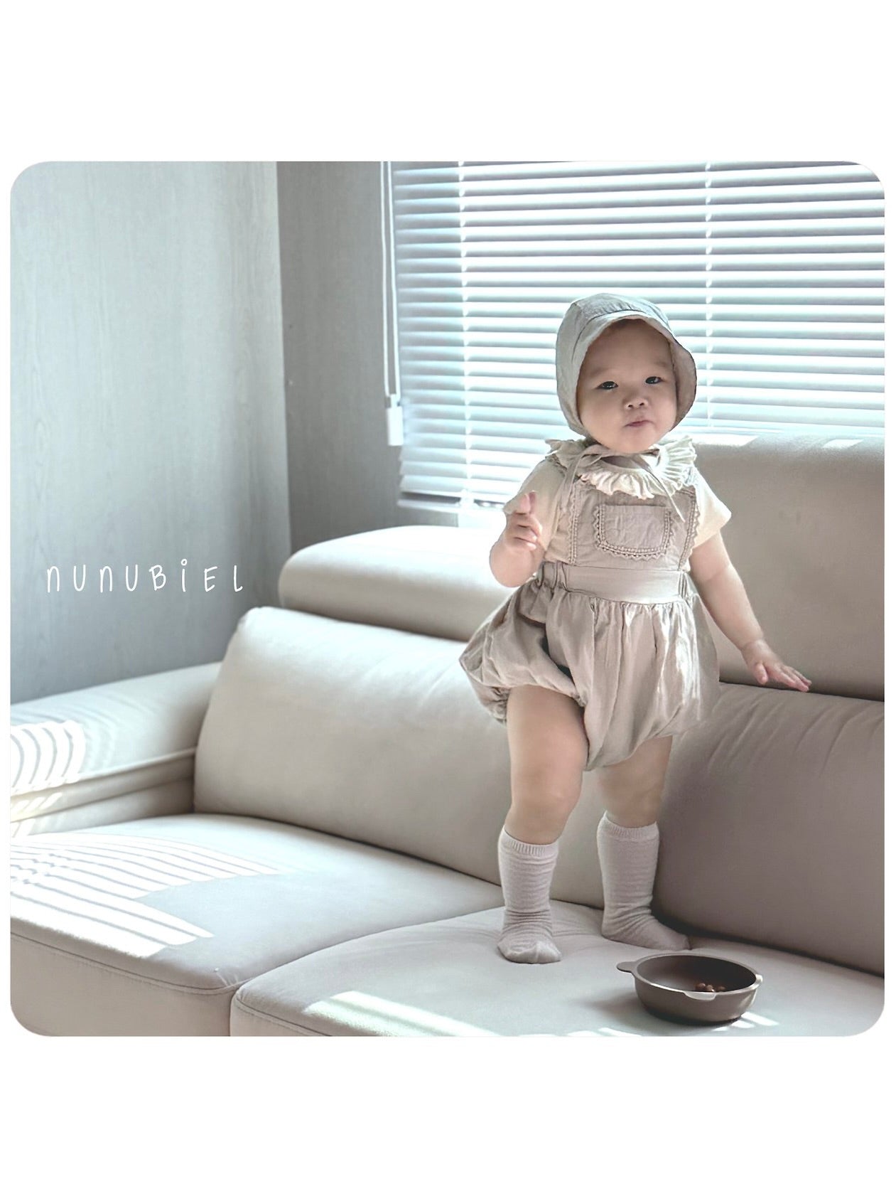 Milga rompers & bonnet