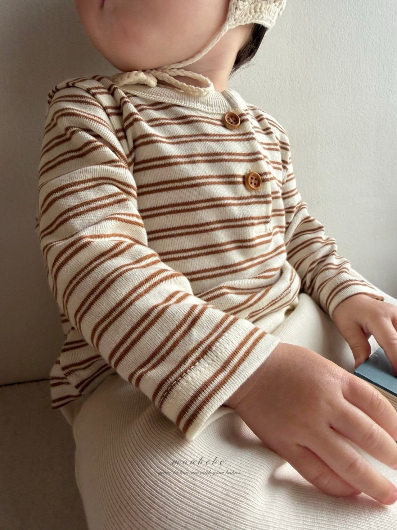 Striped contrast rompers