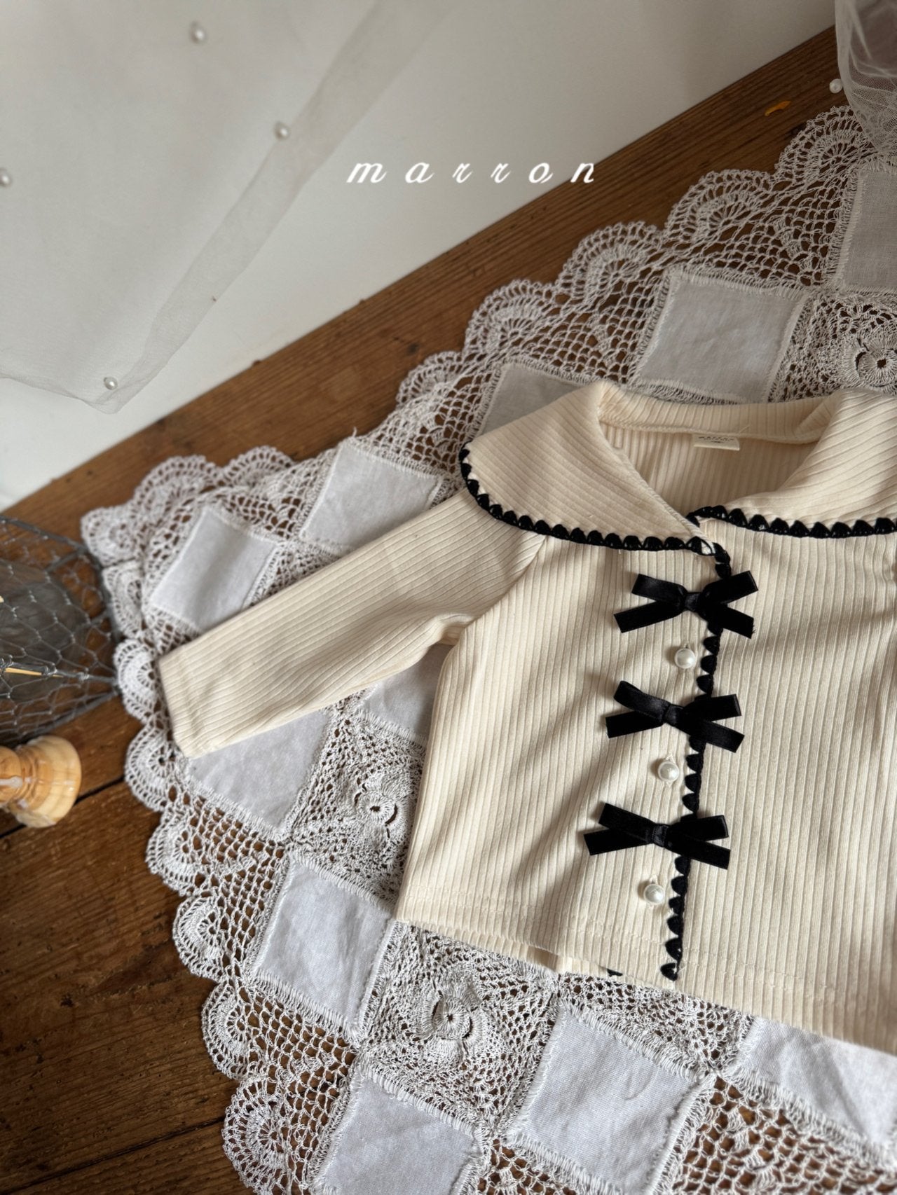 Sailor ribbon cardigan