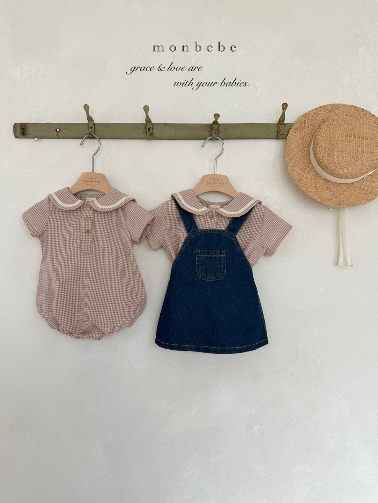 Checked sailor blouse