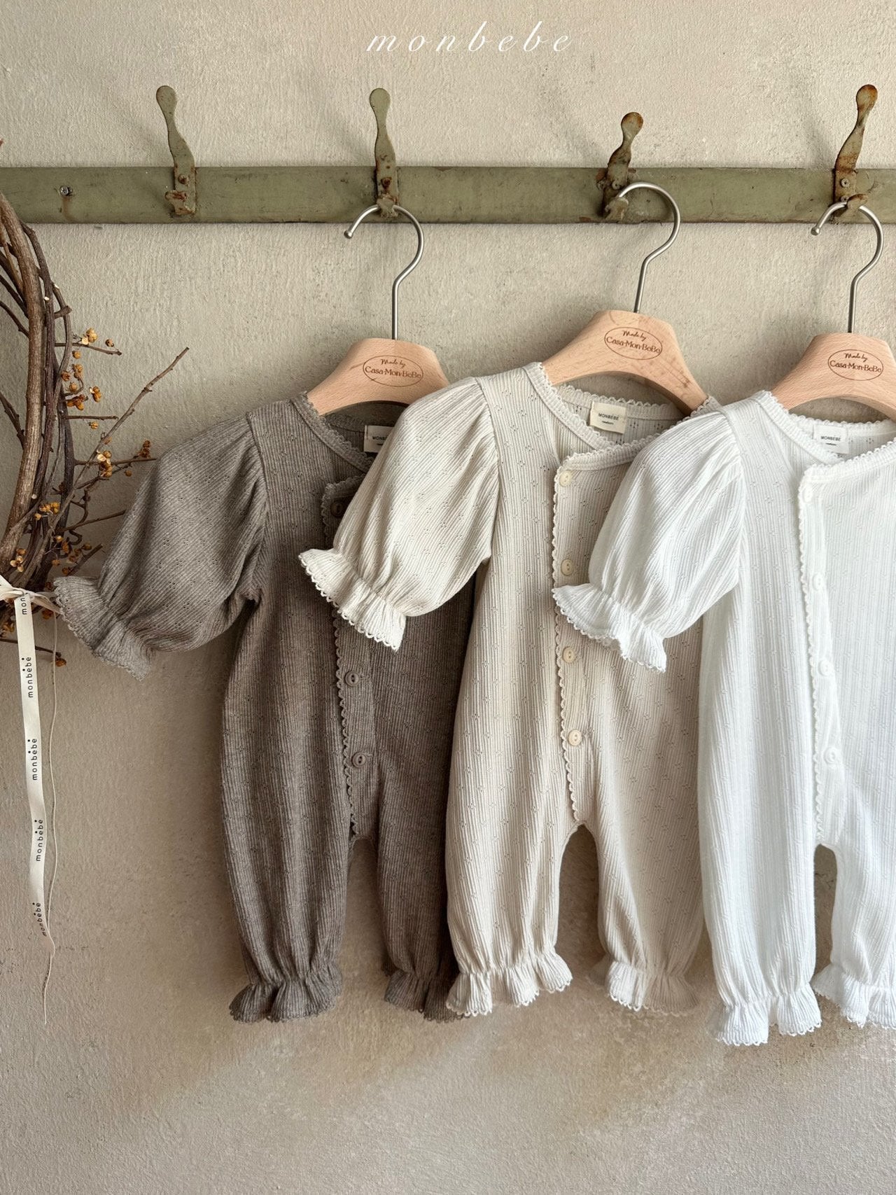 Selina newborn rompers