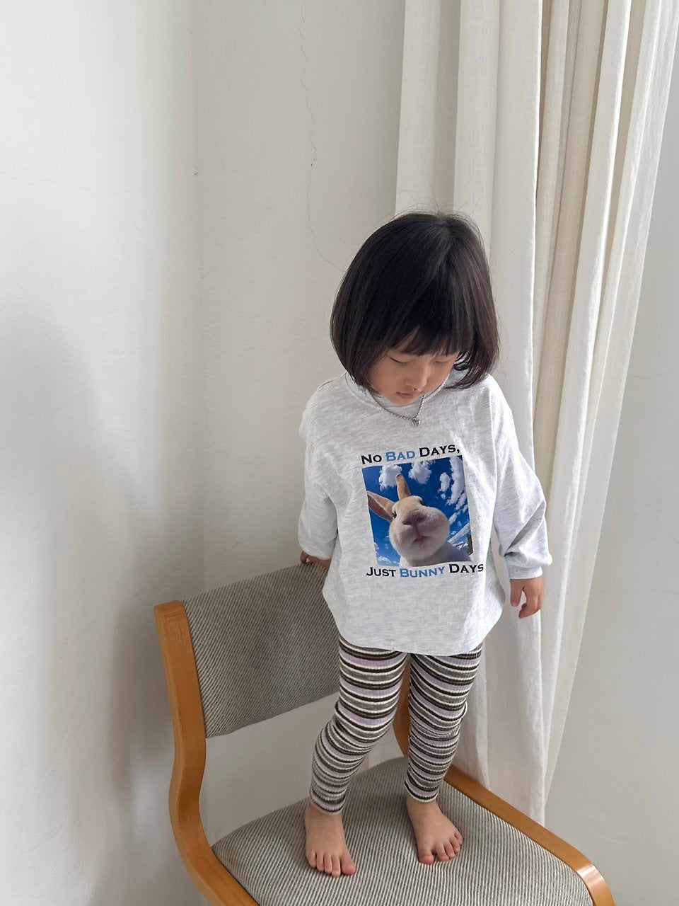 Flying bunny long sleeve T