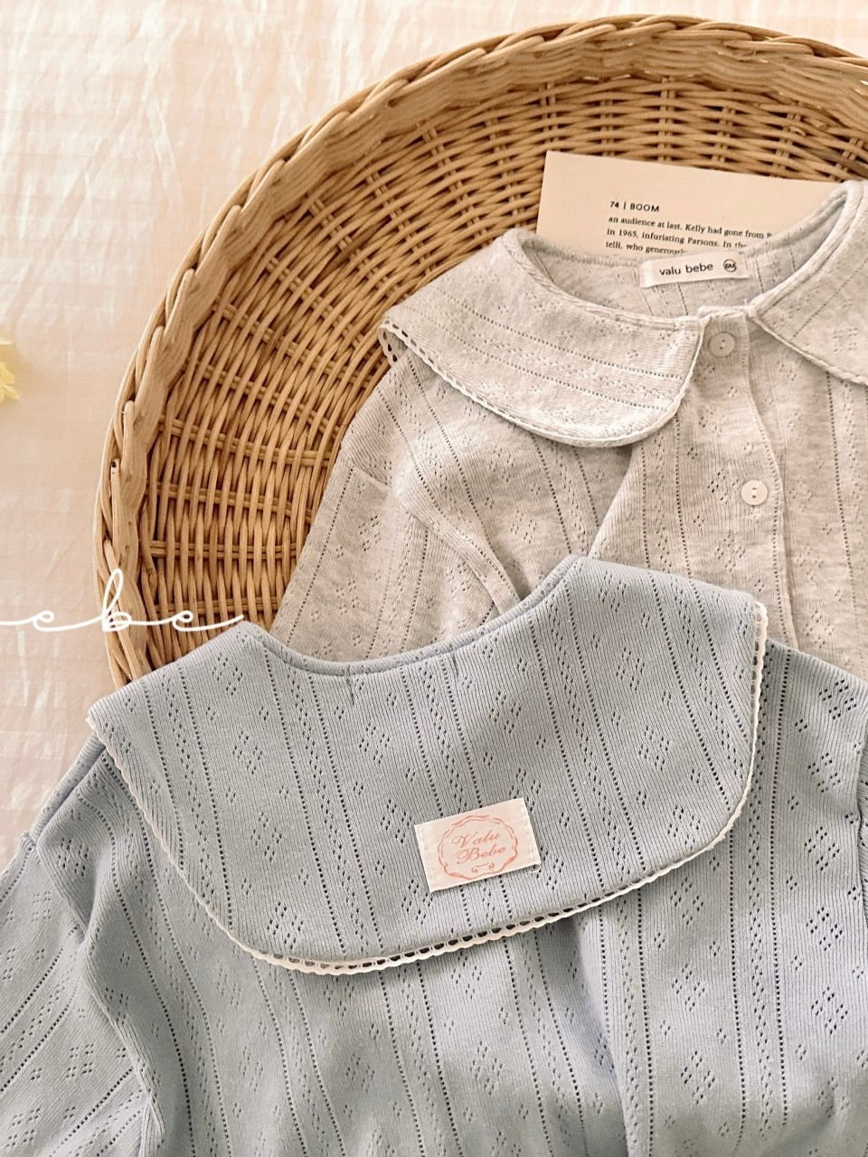 Eyelet sailor cardigan