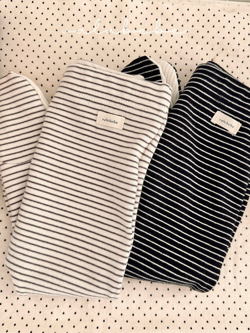 Stripe footed leggings