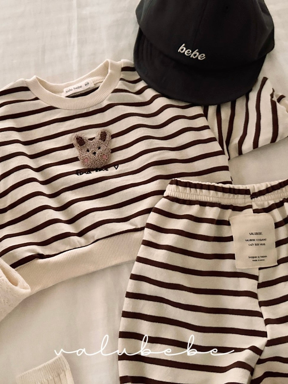 Bunny stripe sweatshirt