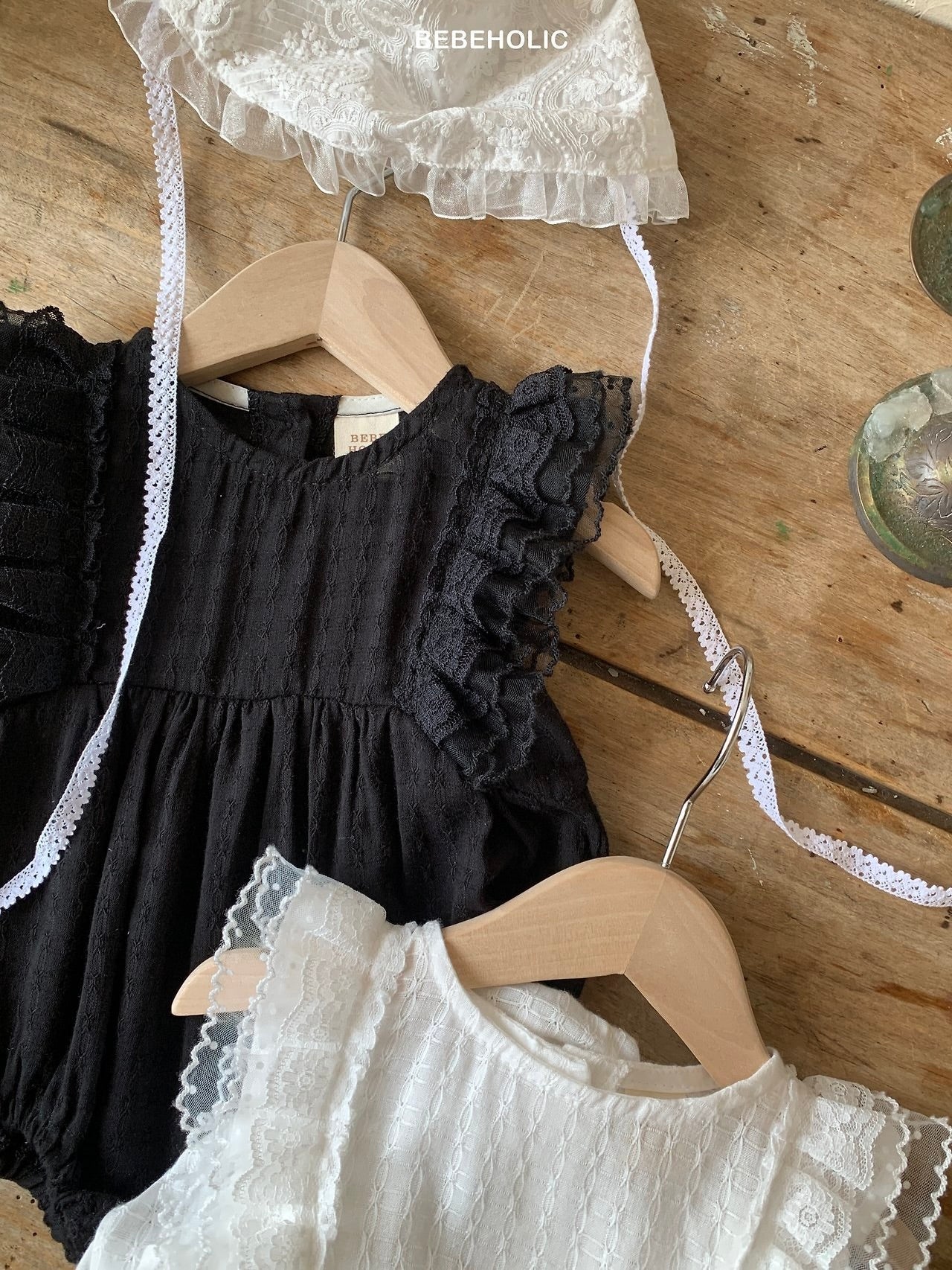 Penny lace rompers