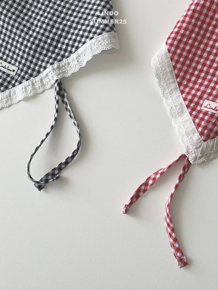 Summer check scarf