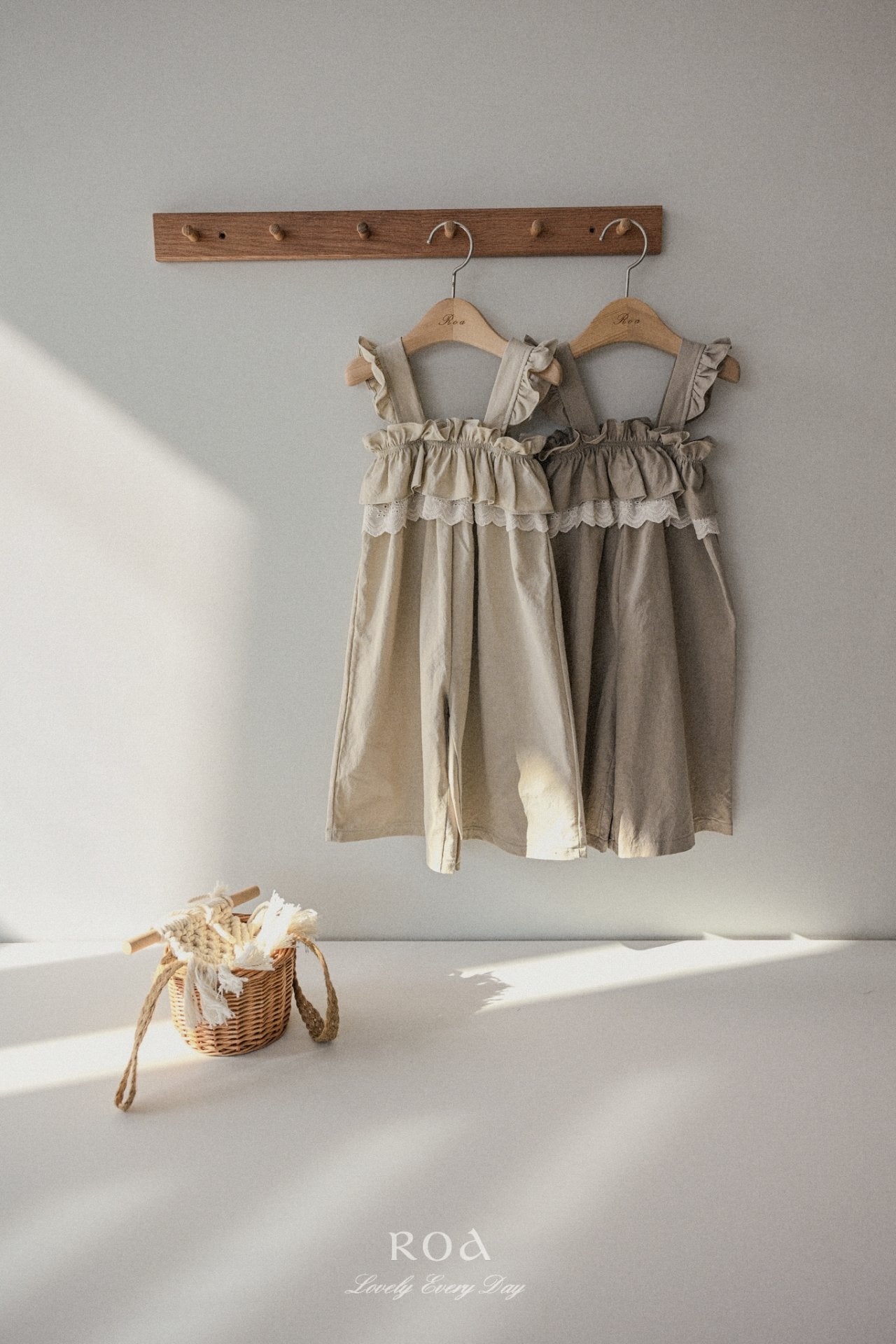 Lace frill overall