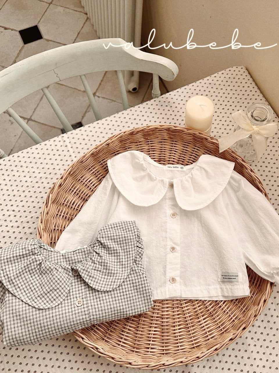 Annie big collar blouse