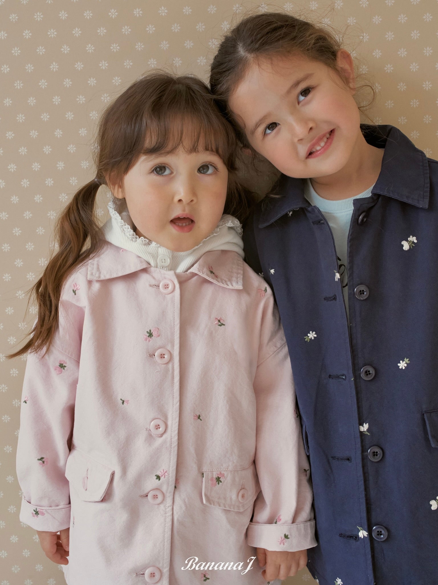 Floral embroidery jacket