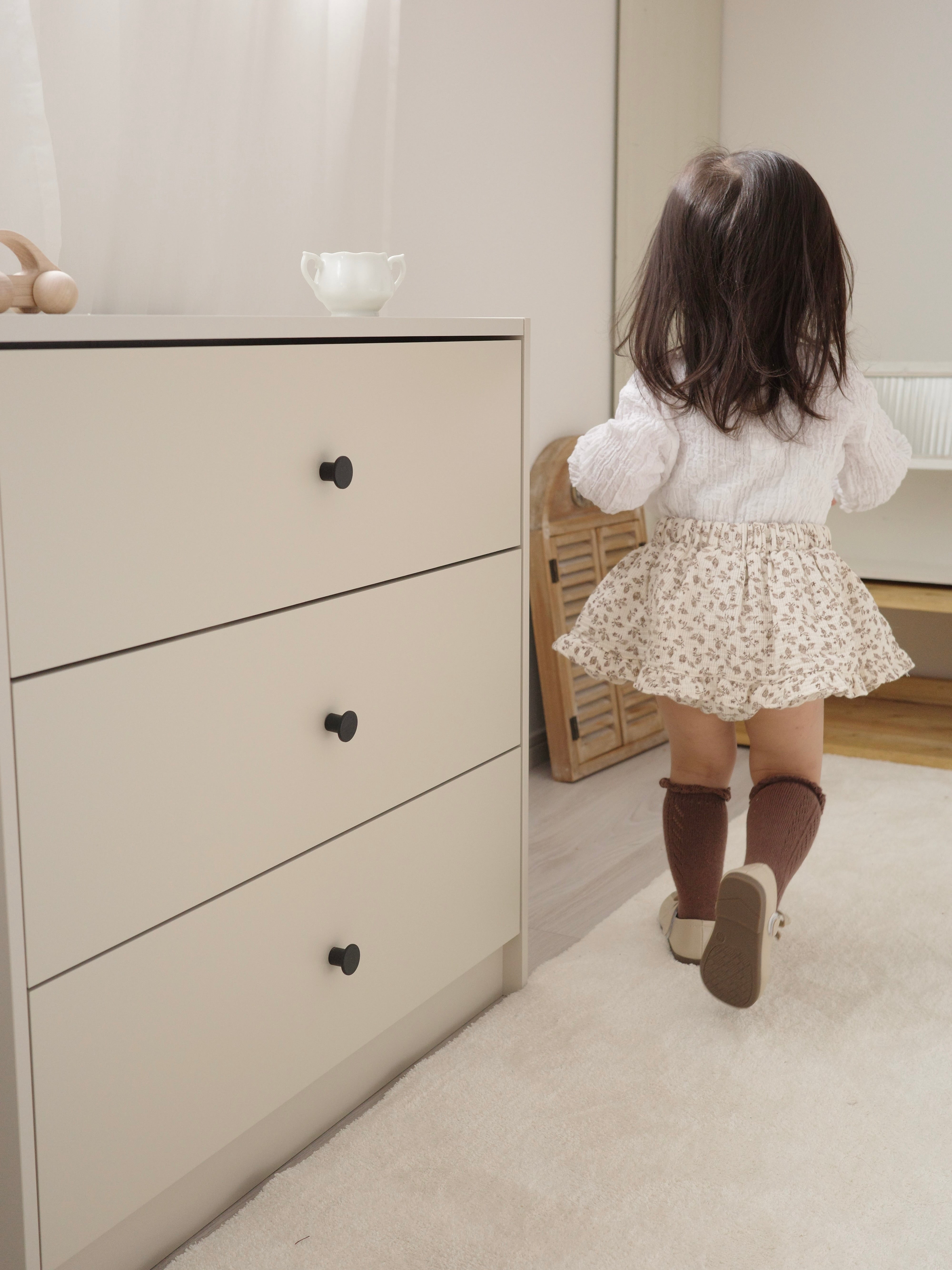 Flower frill cancan skirt