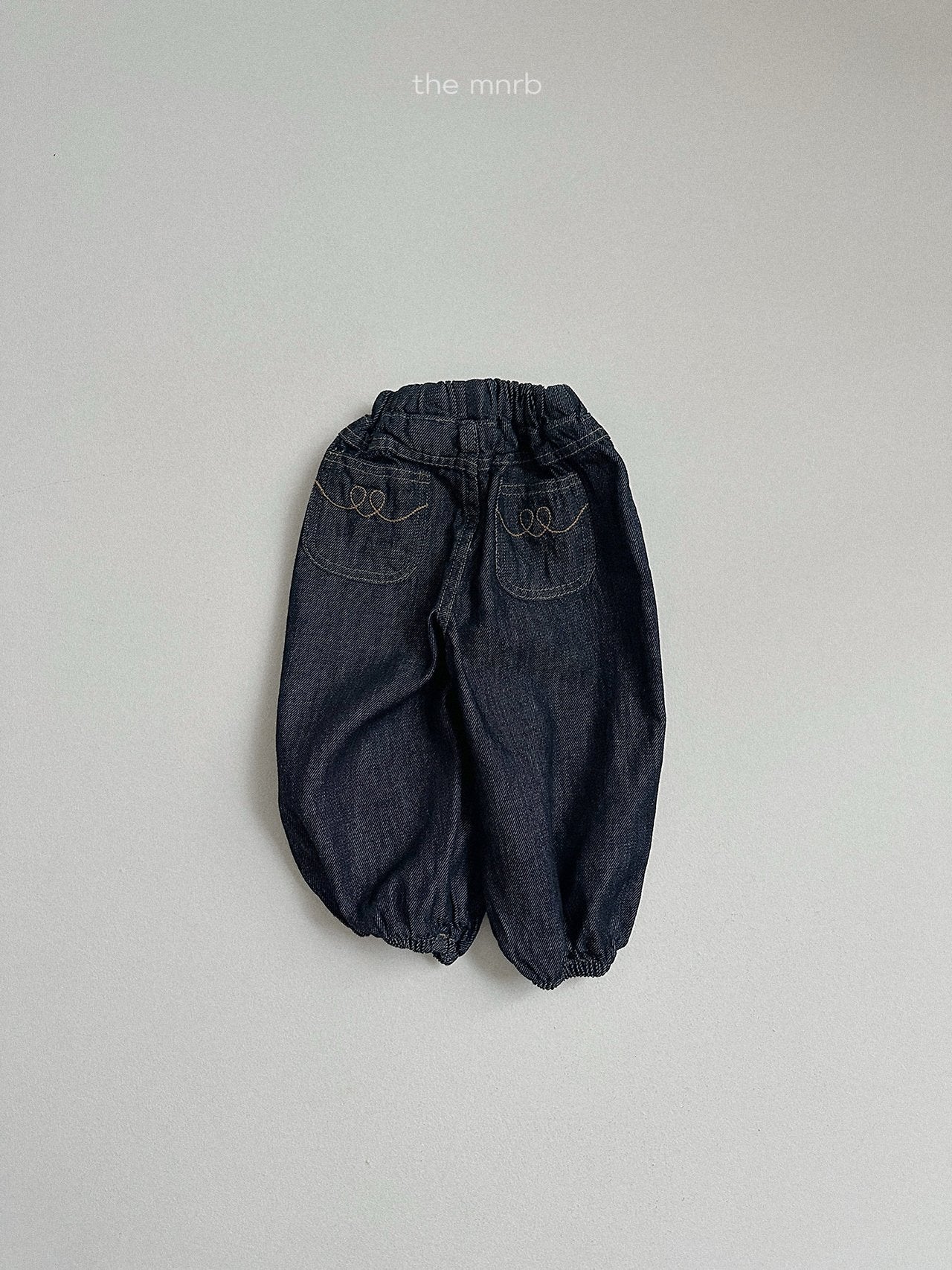 Stitch denim jogger pants