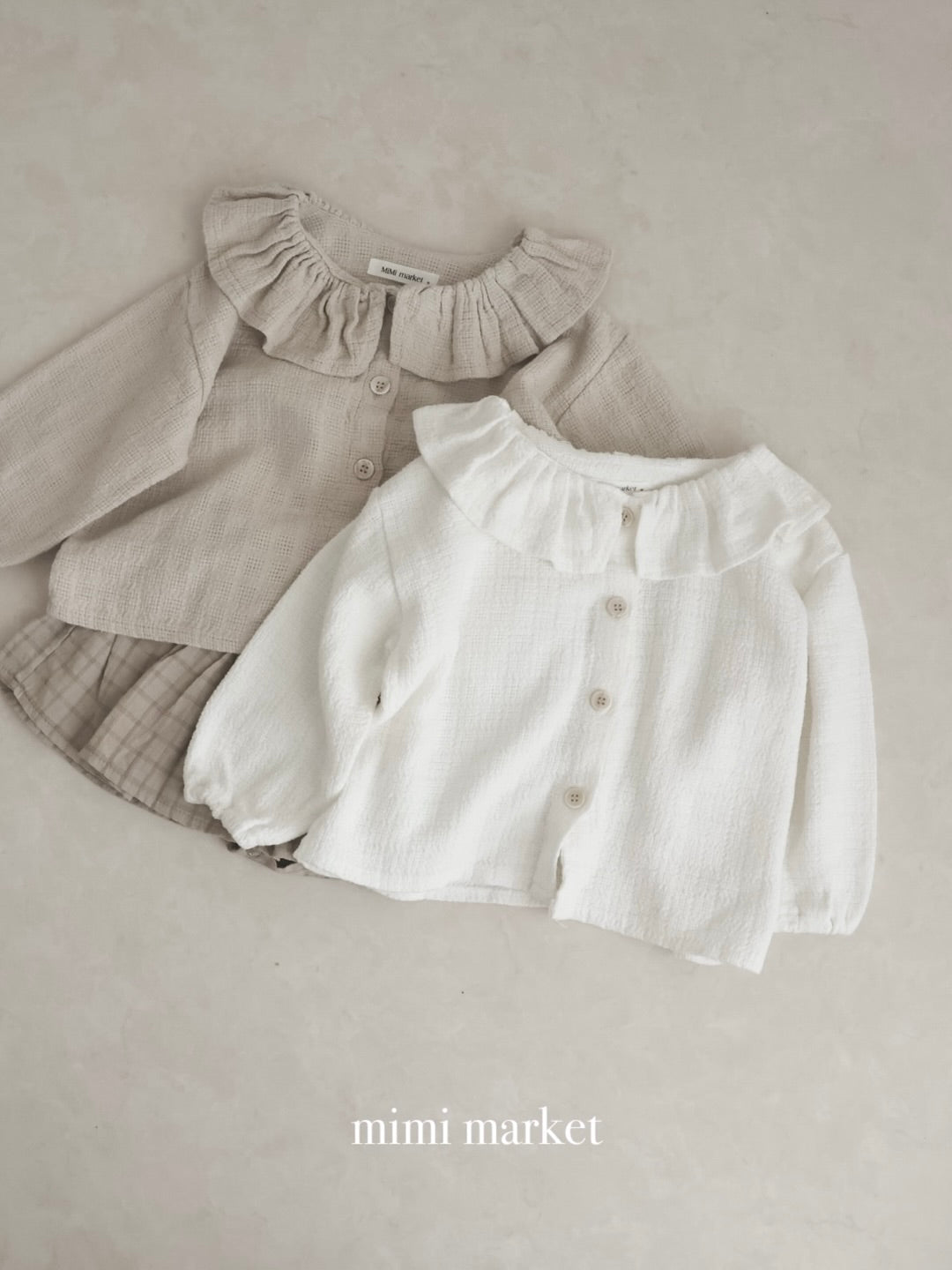 Frill collar shirt