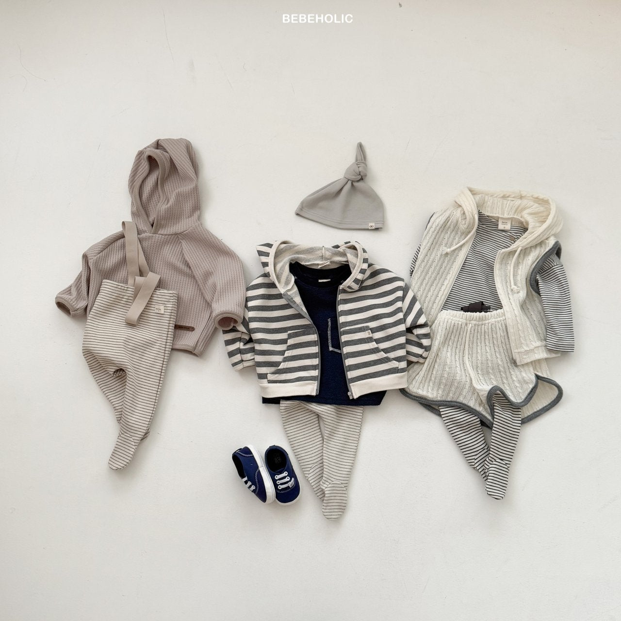 Bebe stripe suspender leggings