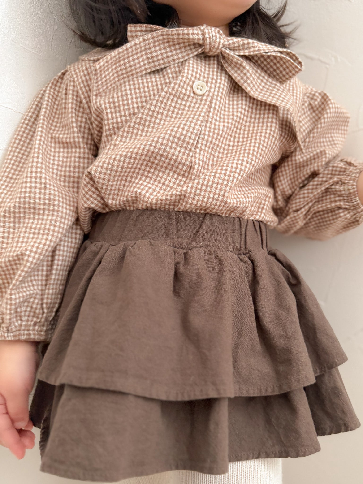 Ribbon collar blouse