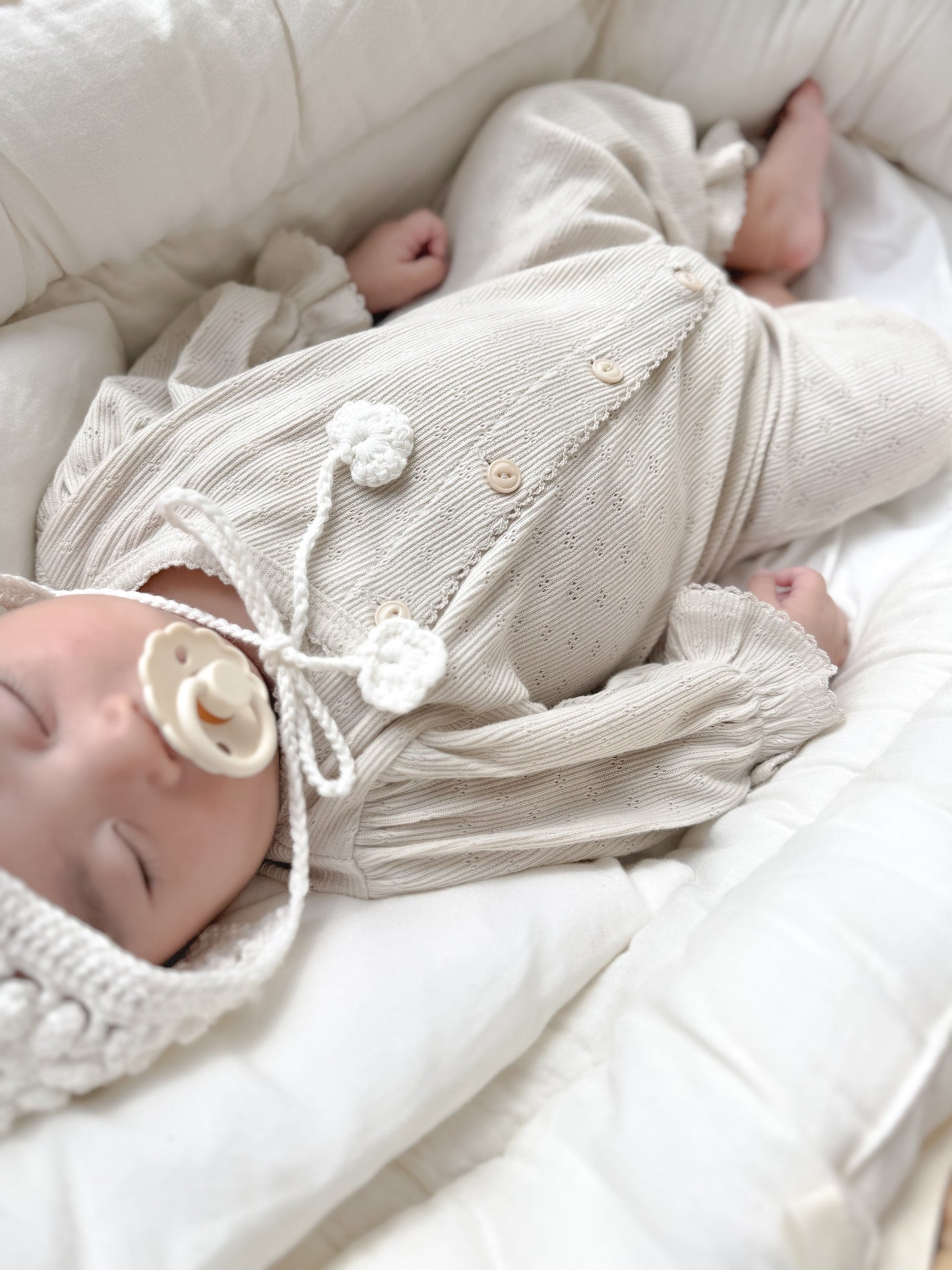 Selina newborn rompers