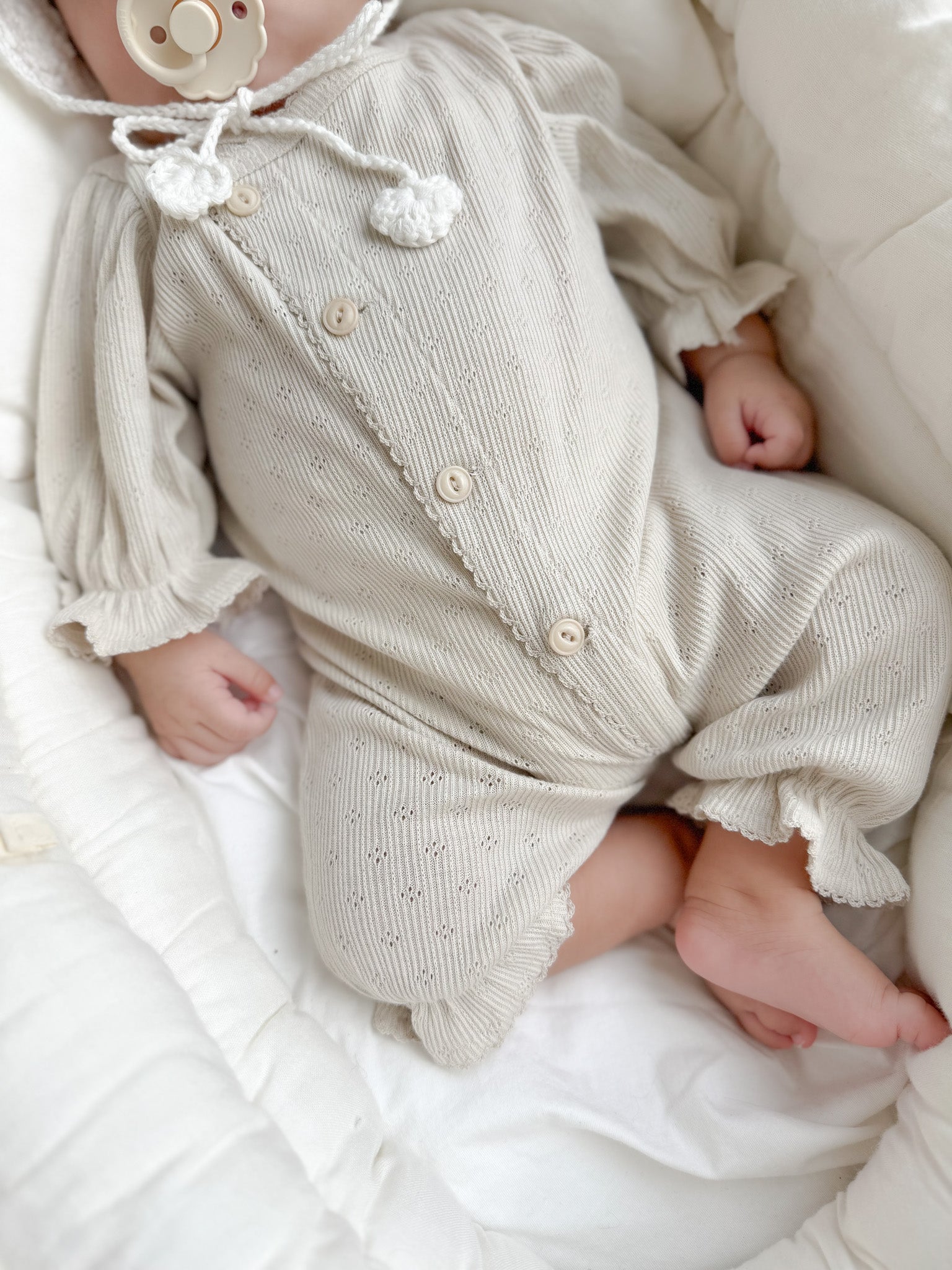 Selina newborn rompers