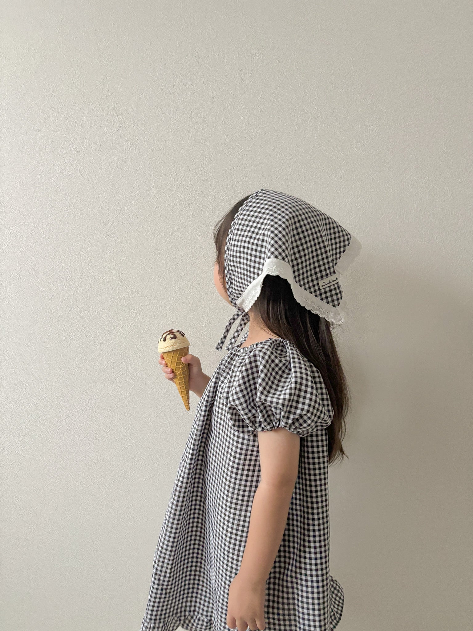 Summer check scarf