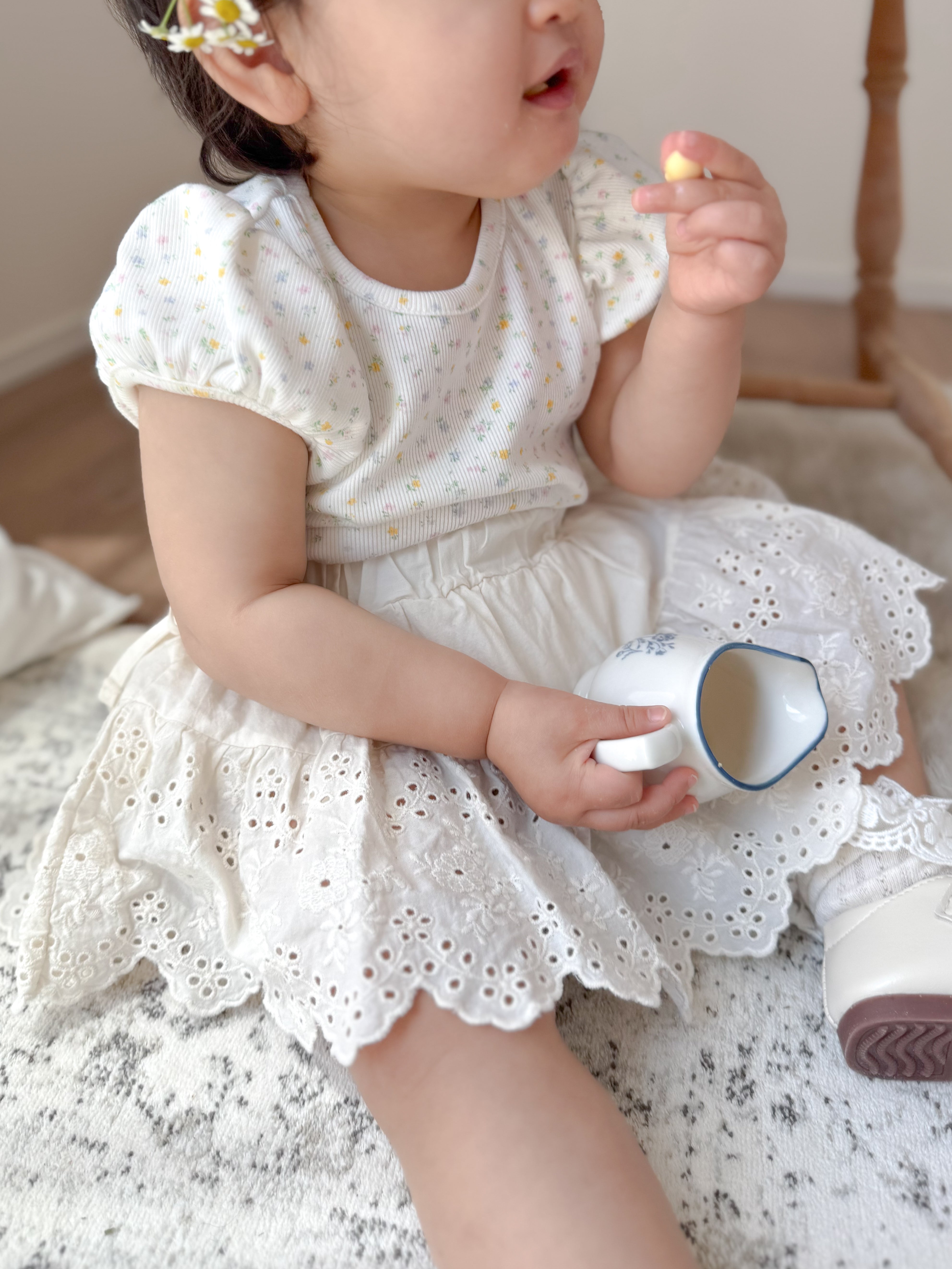 Lala floral puff T