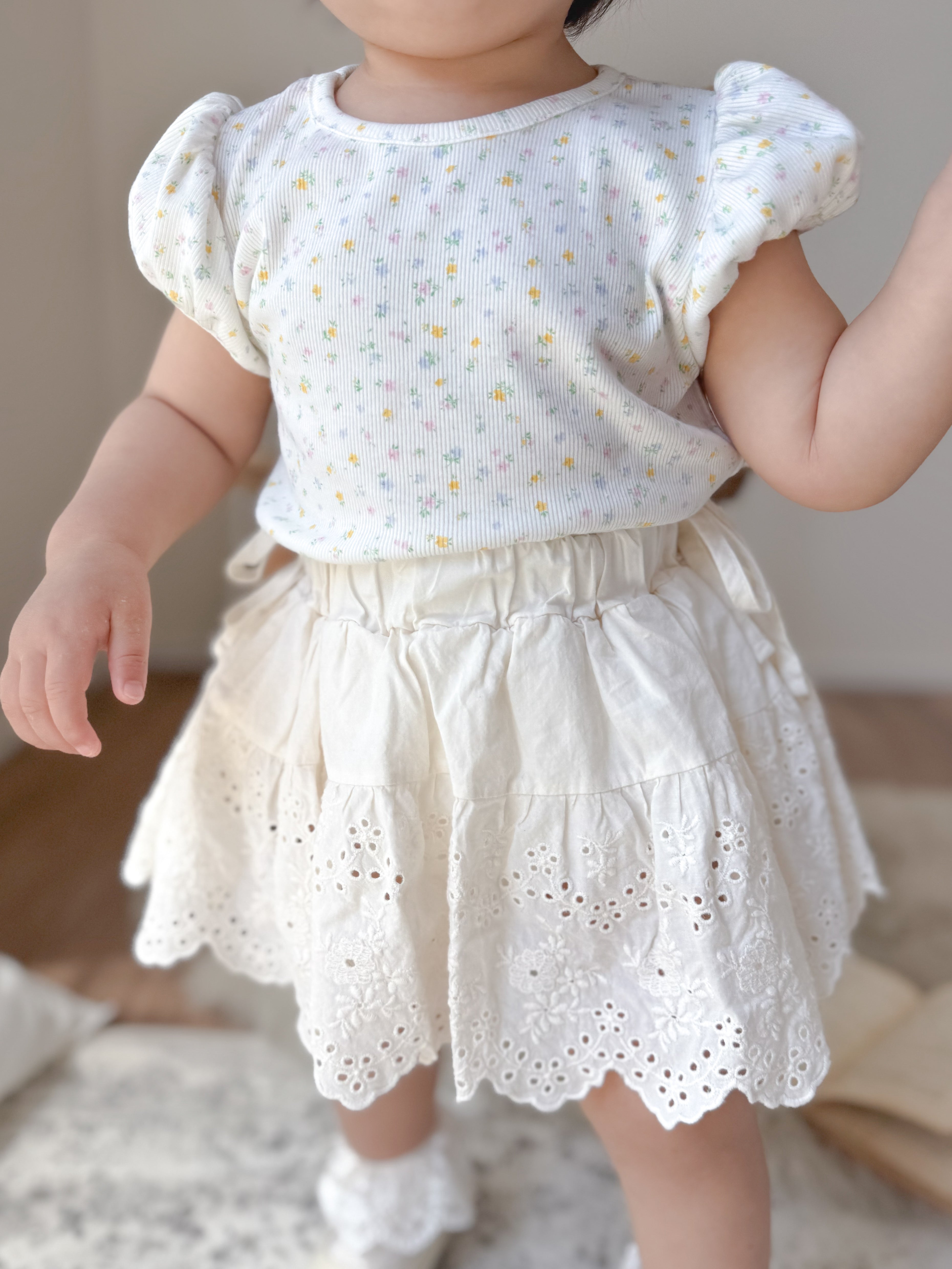 Lala floral puff T