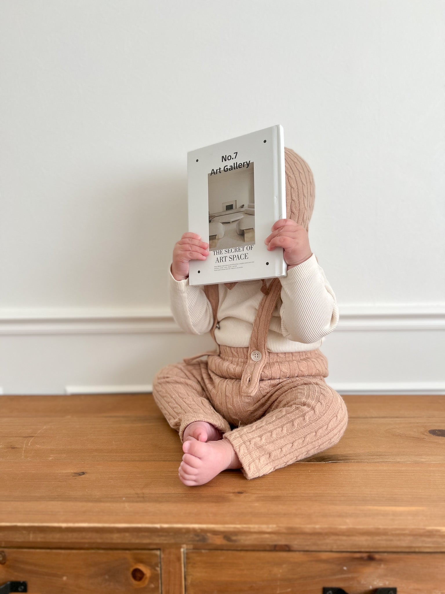 Ellis knit suspender leggings set