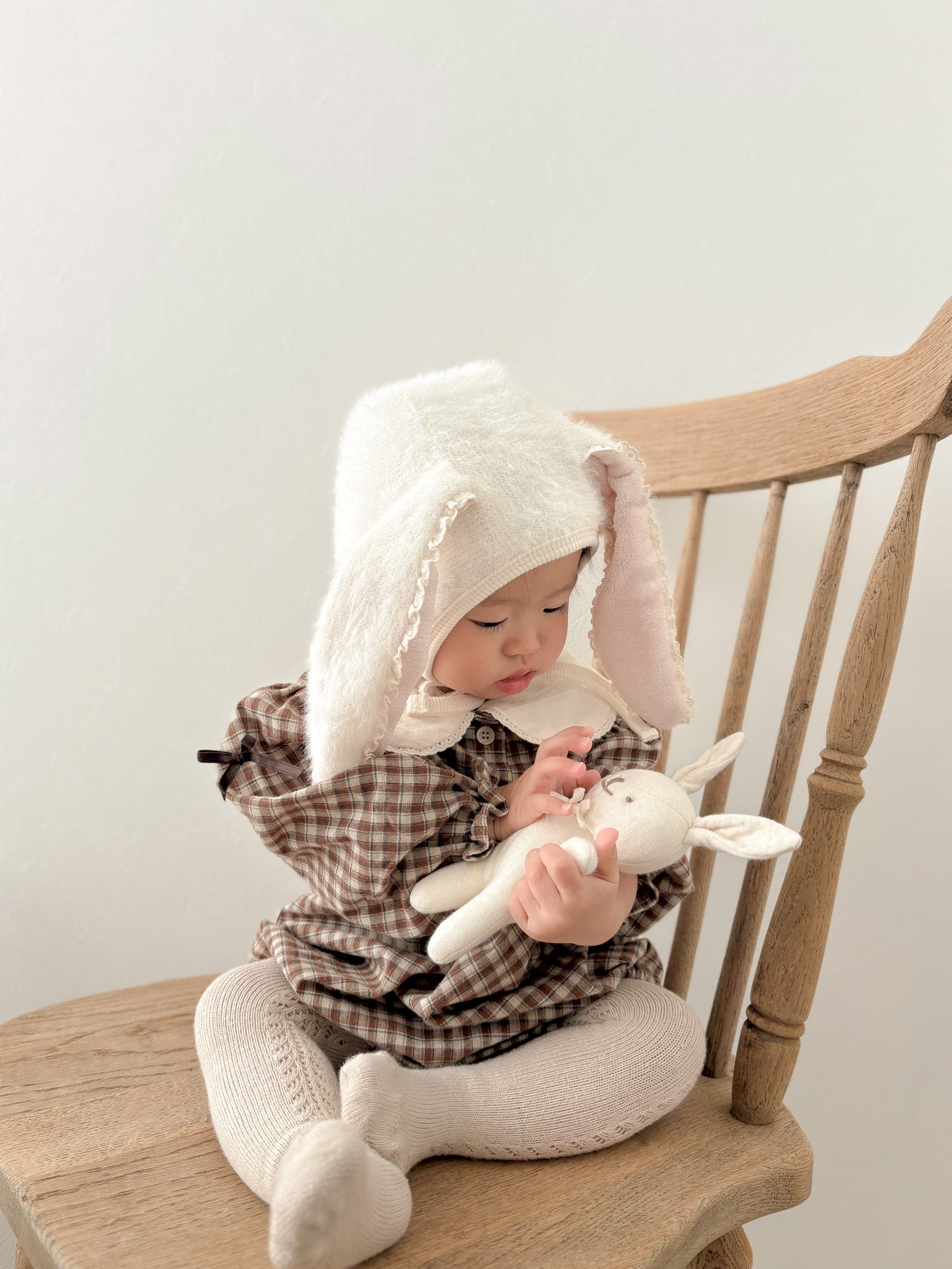 Bunny fur bonnet (baby)