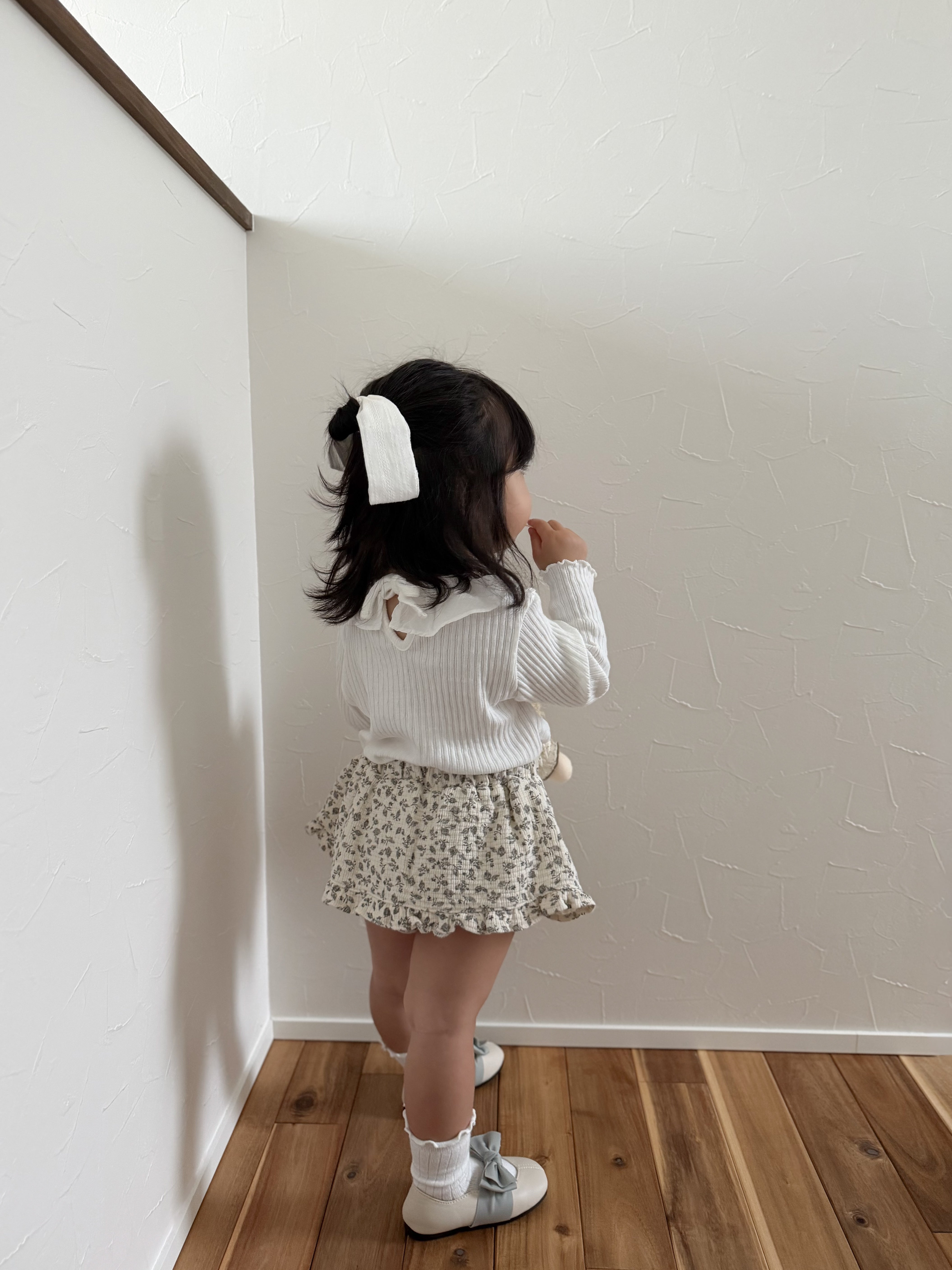 Flower frill cancan skirt