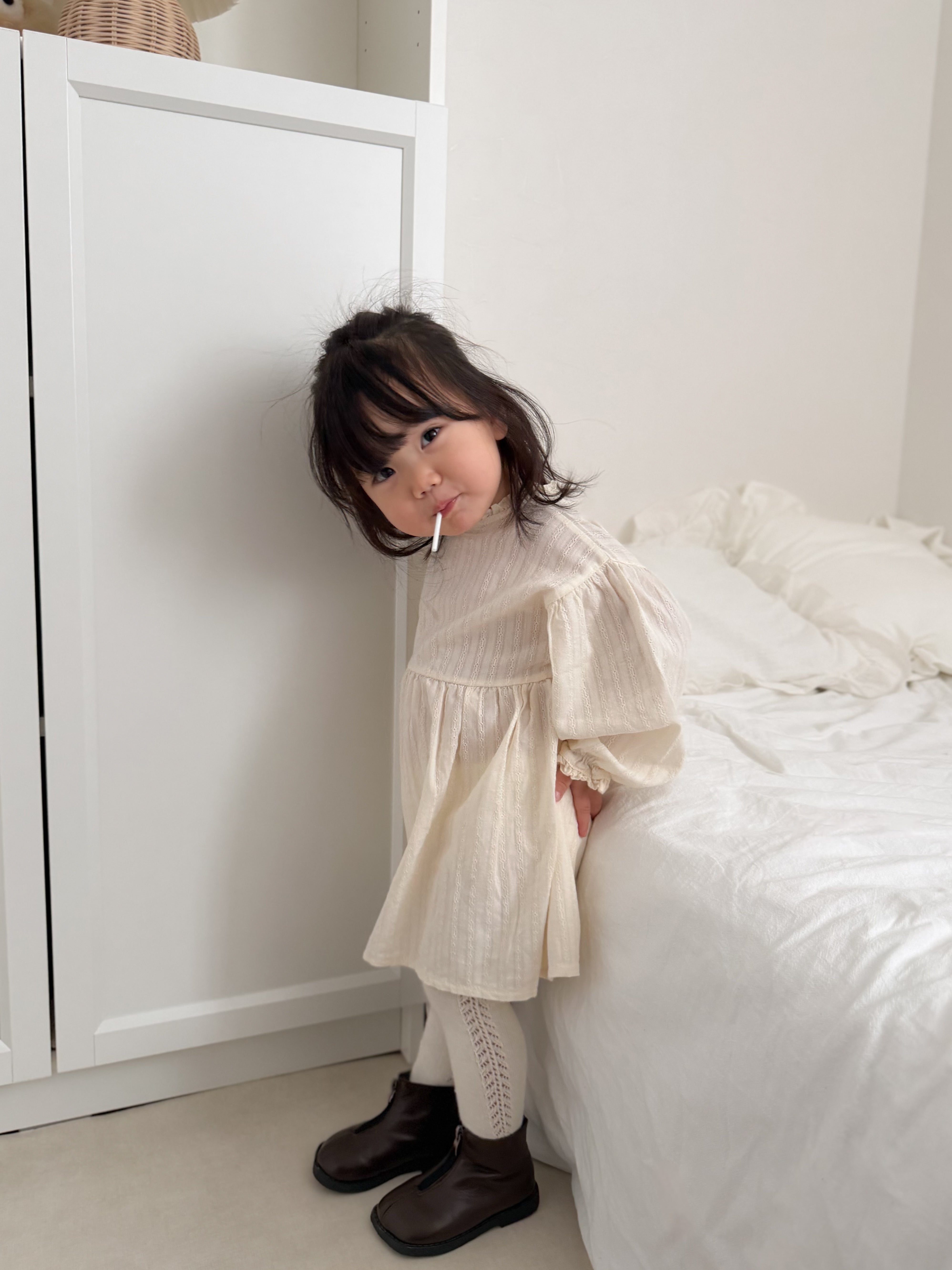 Balloon sleeve one piece