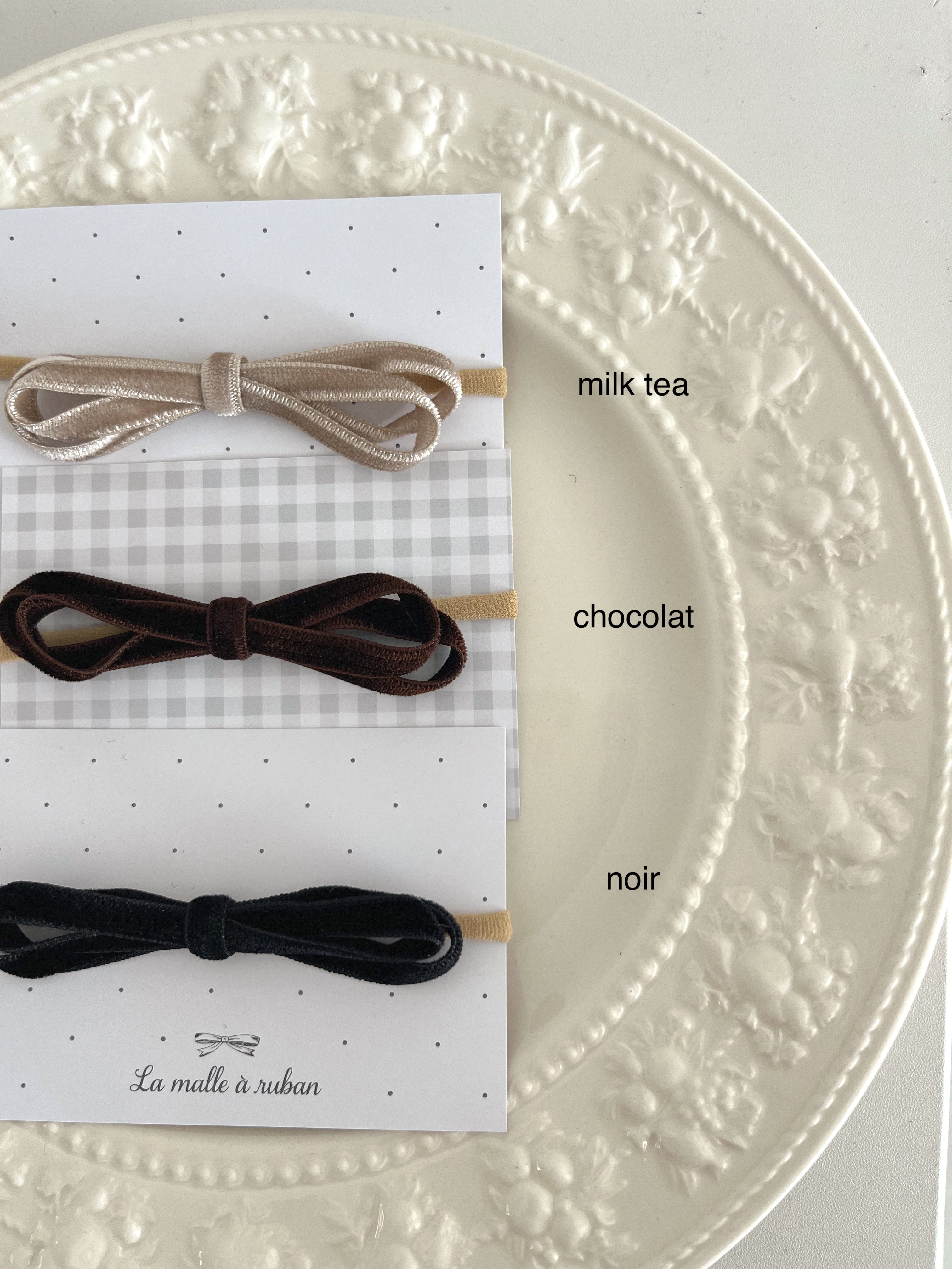 Baby velvet ribbon hairband