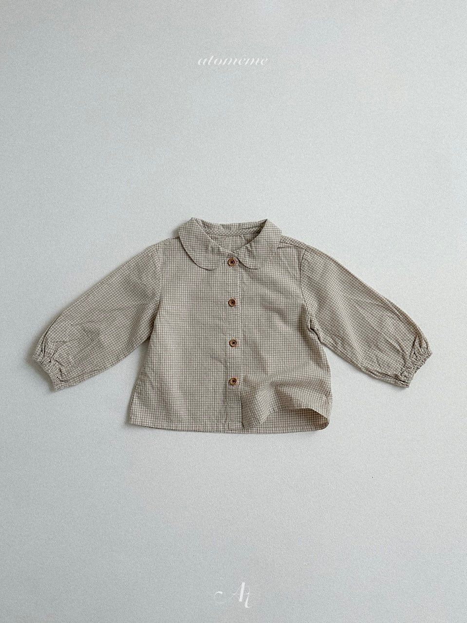Ini check pattern blouse