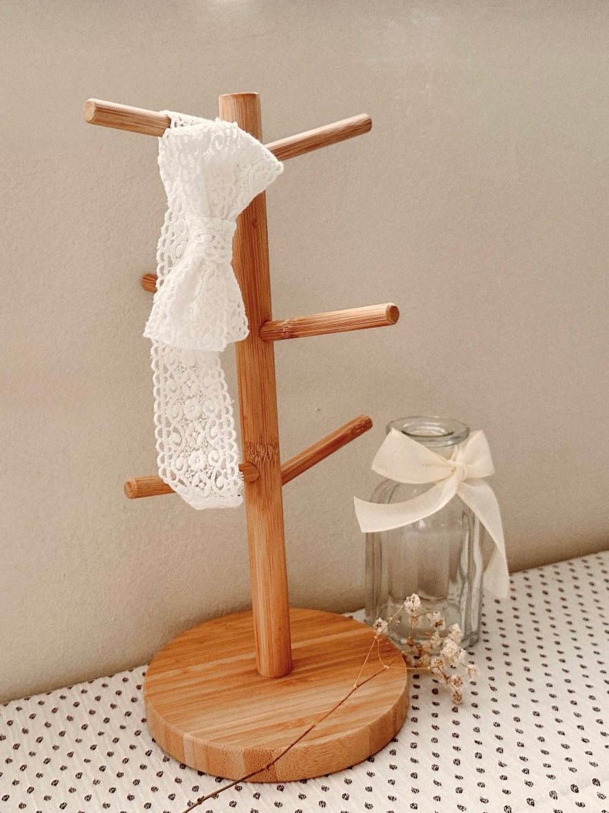 Lace ribbon headband