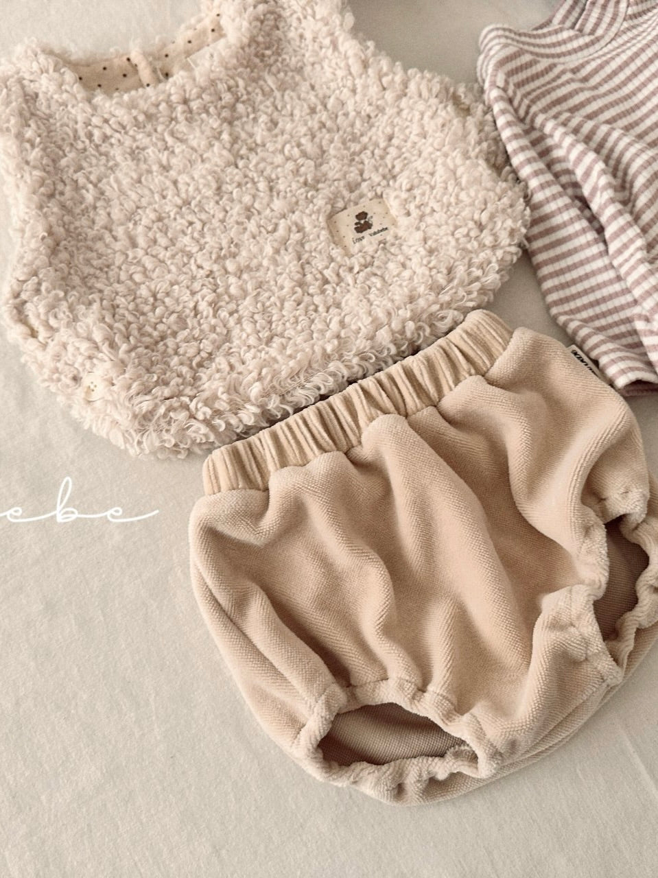 Baby lamb boa vest