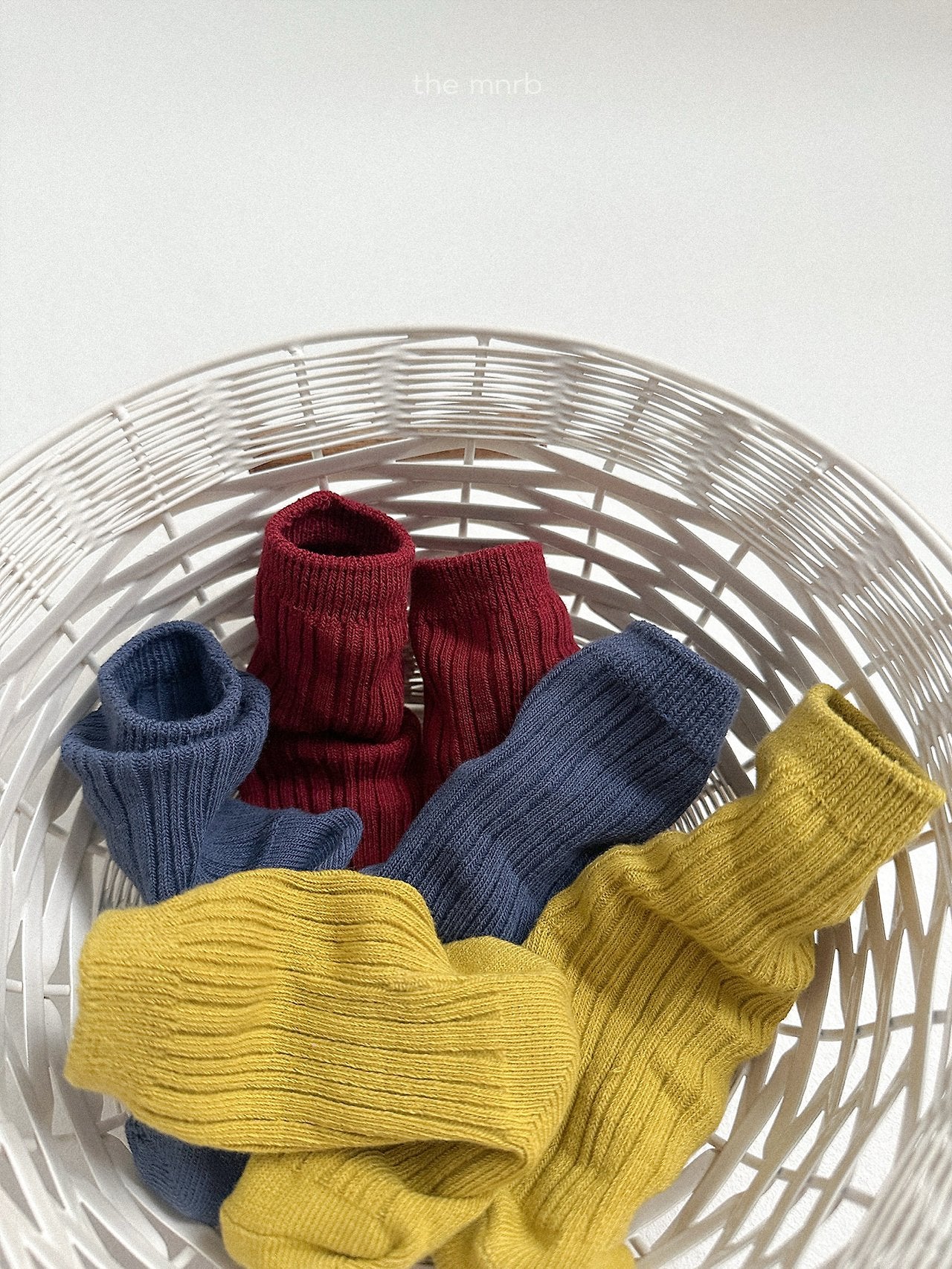 Cotton rib socks (3 piece set)