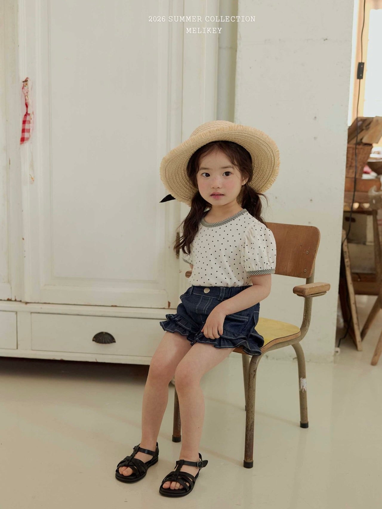 Mini heart puff T shirt