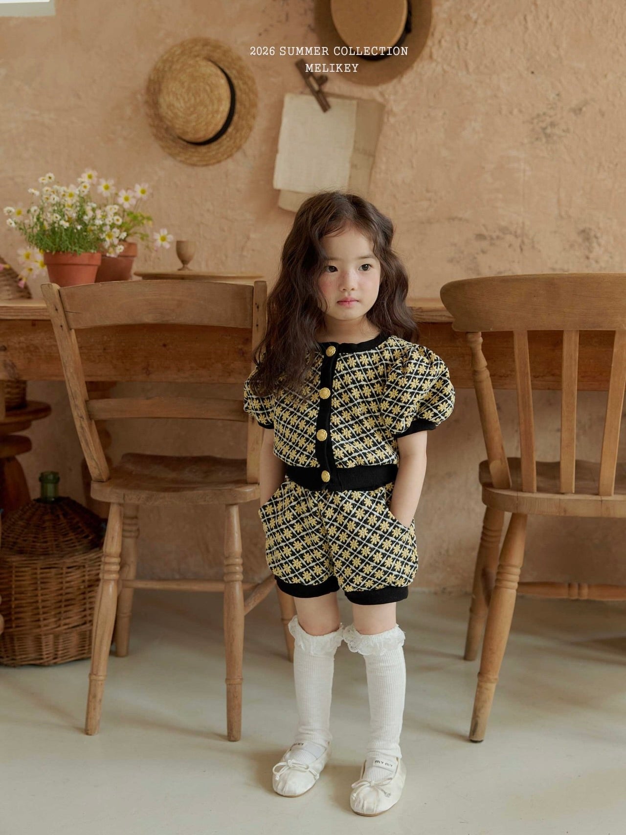 Rika flower puff cardigan