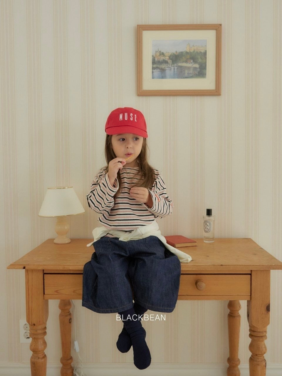 Raw denim pocket jeans