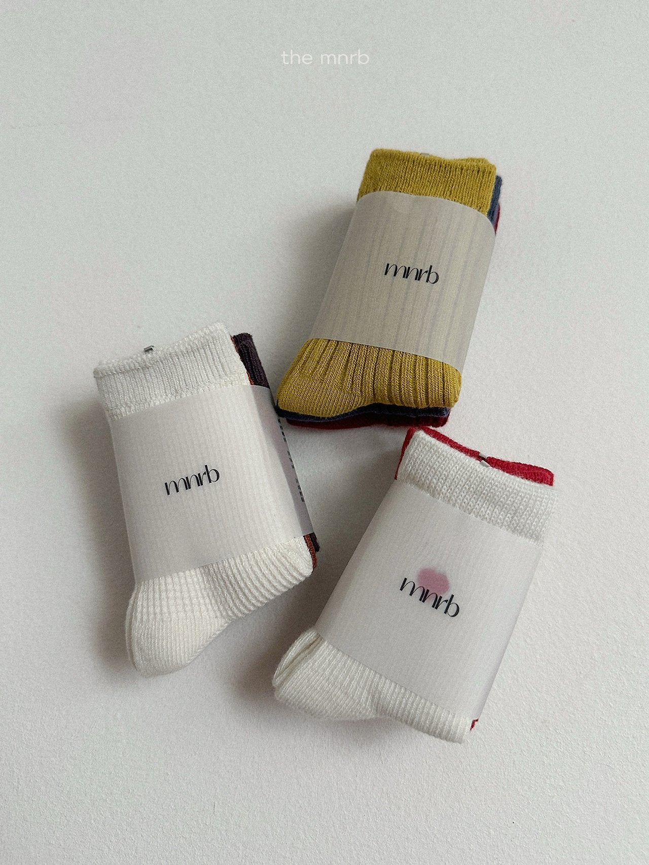 Cotton rib socks (3 piece set)