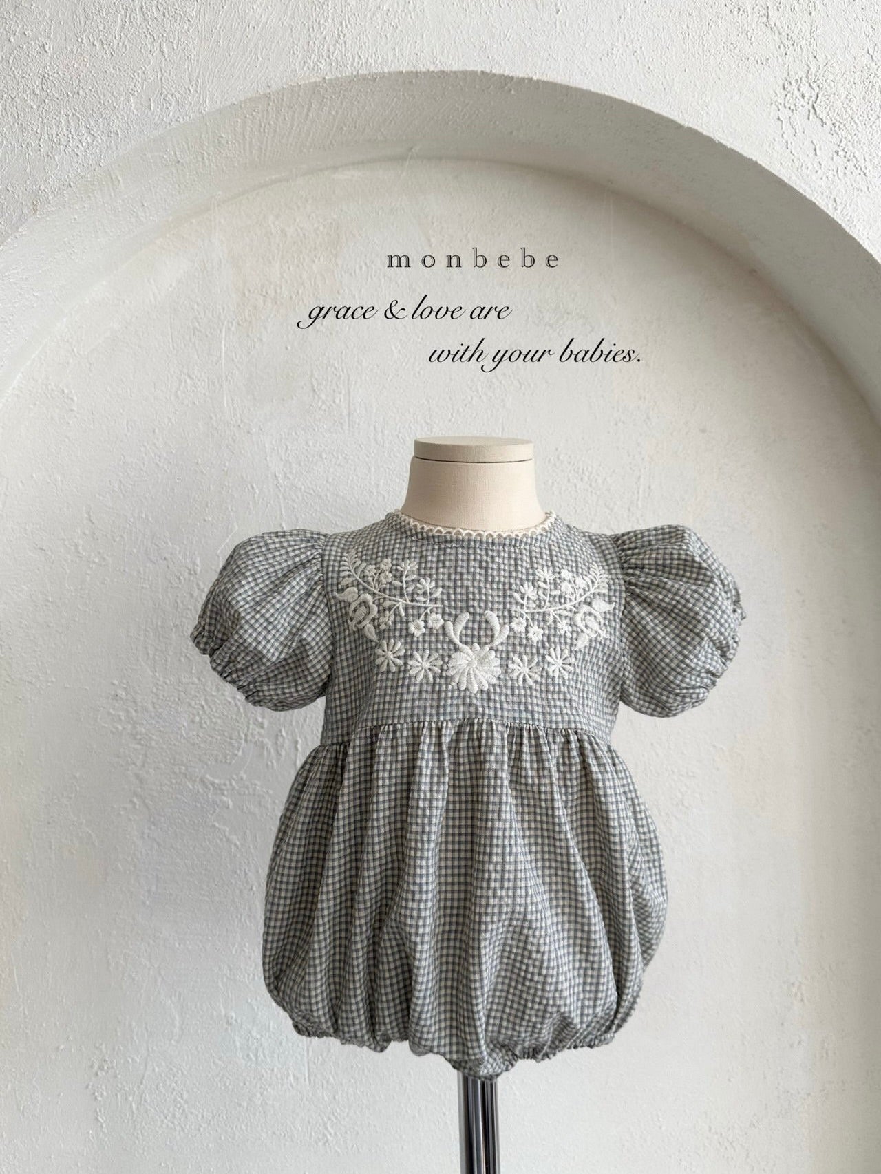 Hannah embroidery rompers