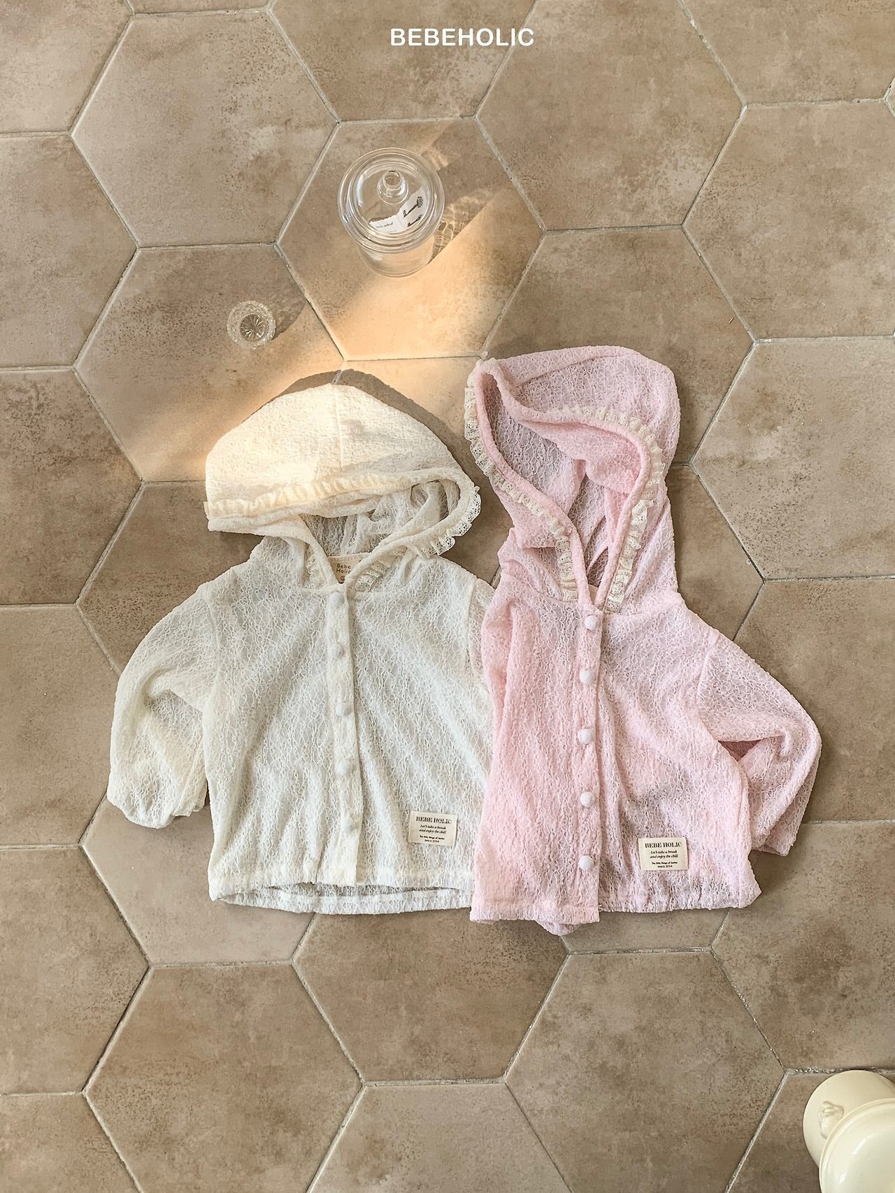 Lace hooded jacket