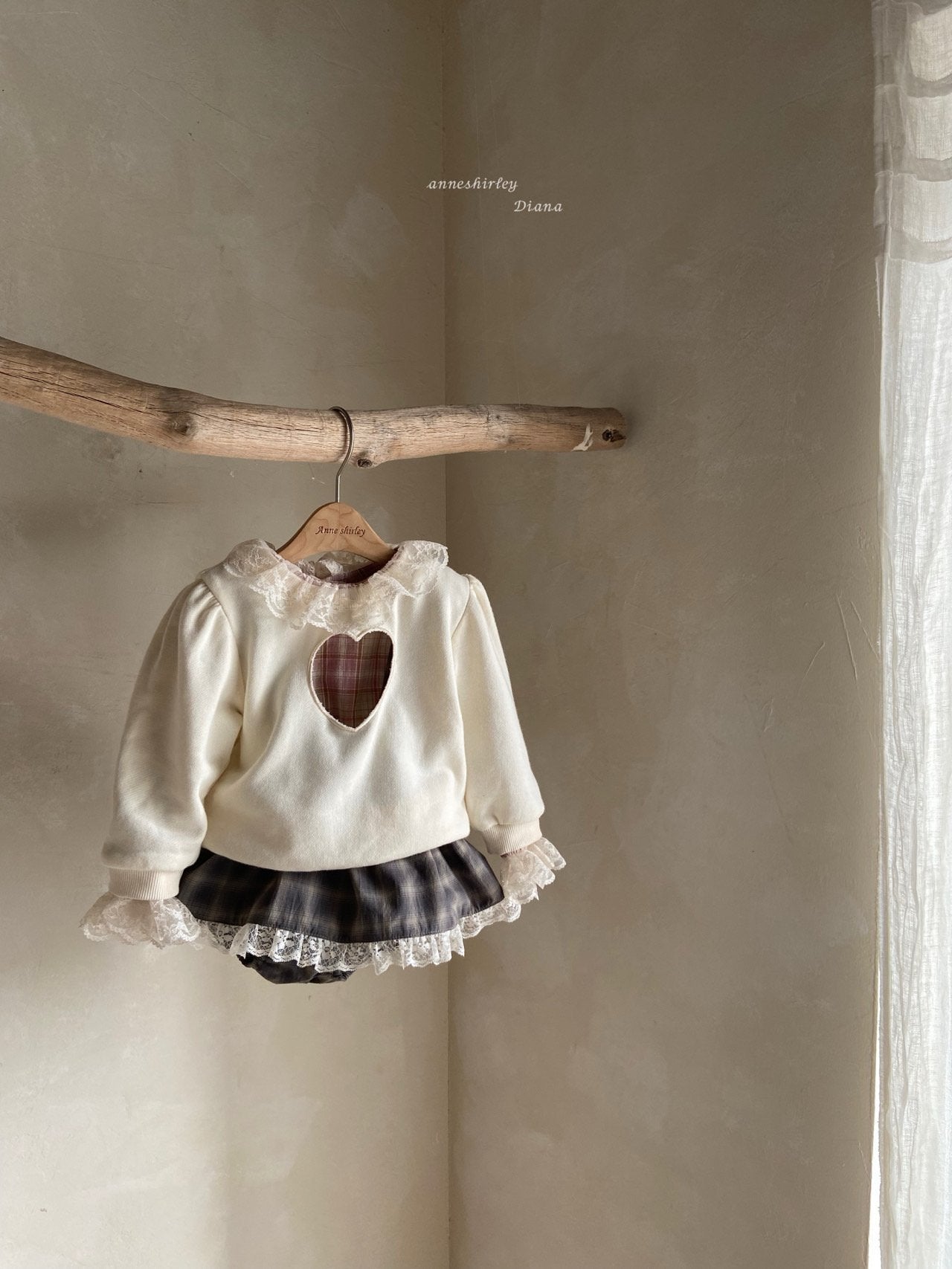 Waffle knit sweatshirt