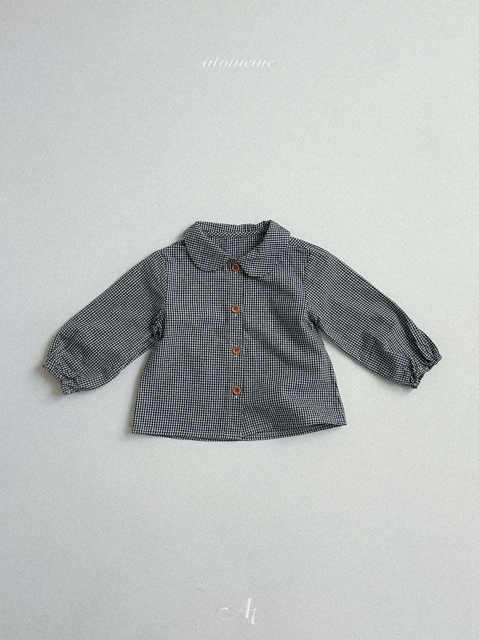 Ini check pattern blouse